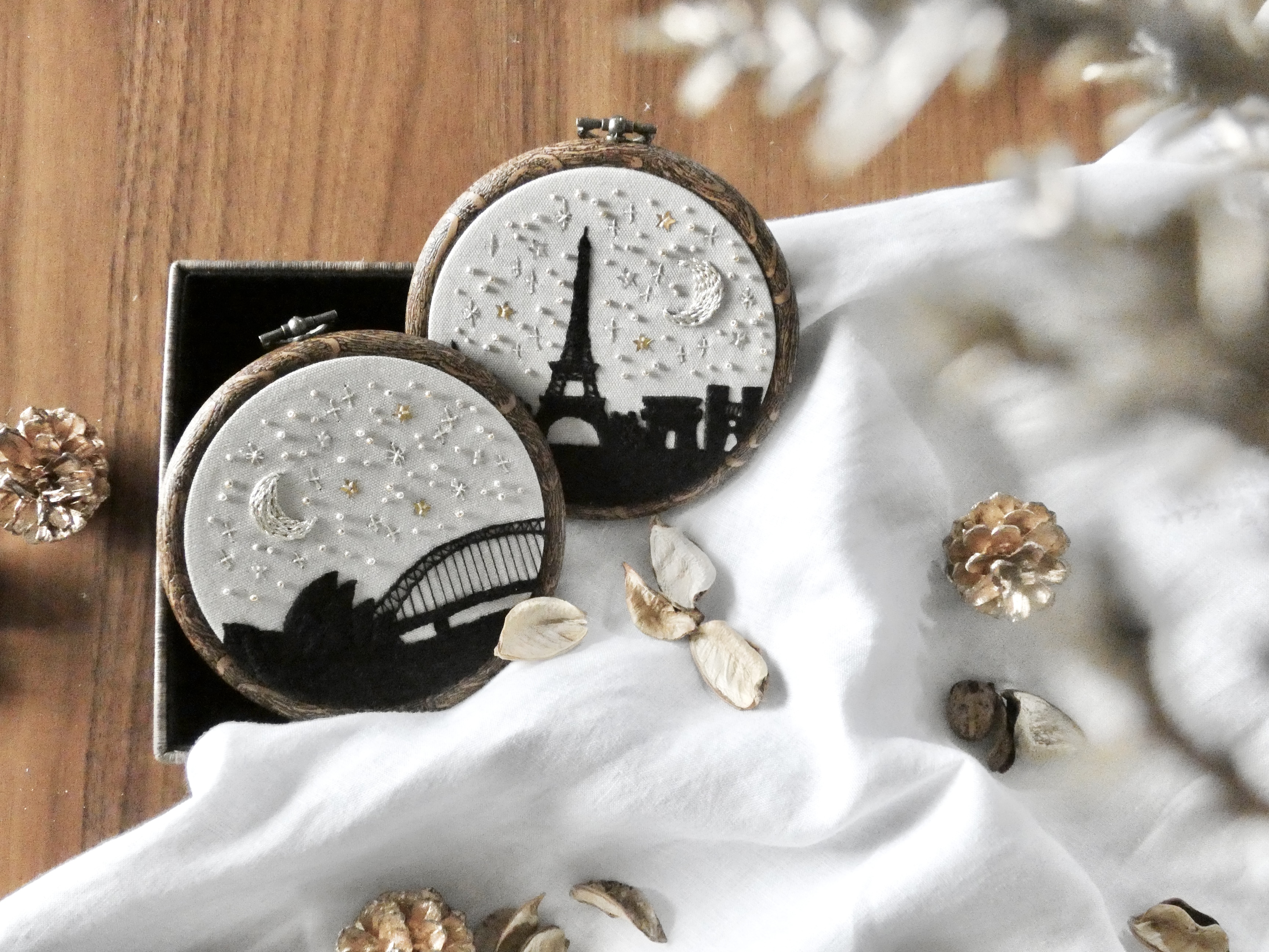 【初心者さんも安心☆】金銀の星たちでつむぐ刺繍アートの壁飾り・PARCELの星空刺繍講座の紹介画像4