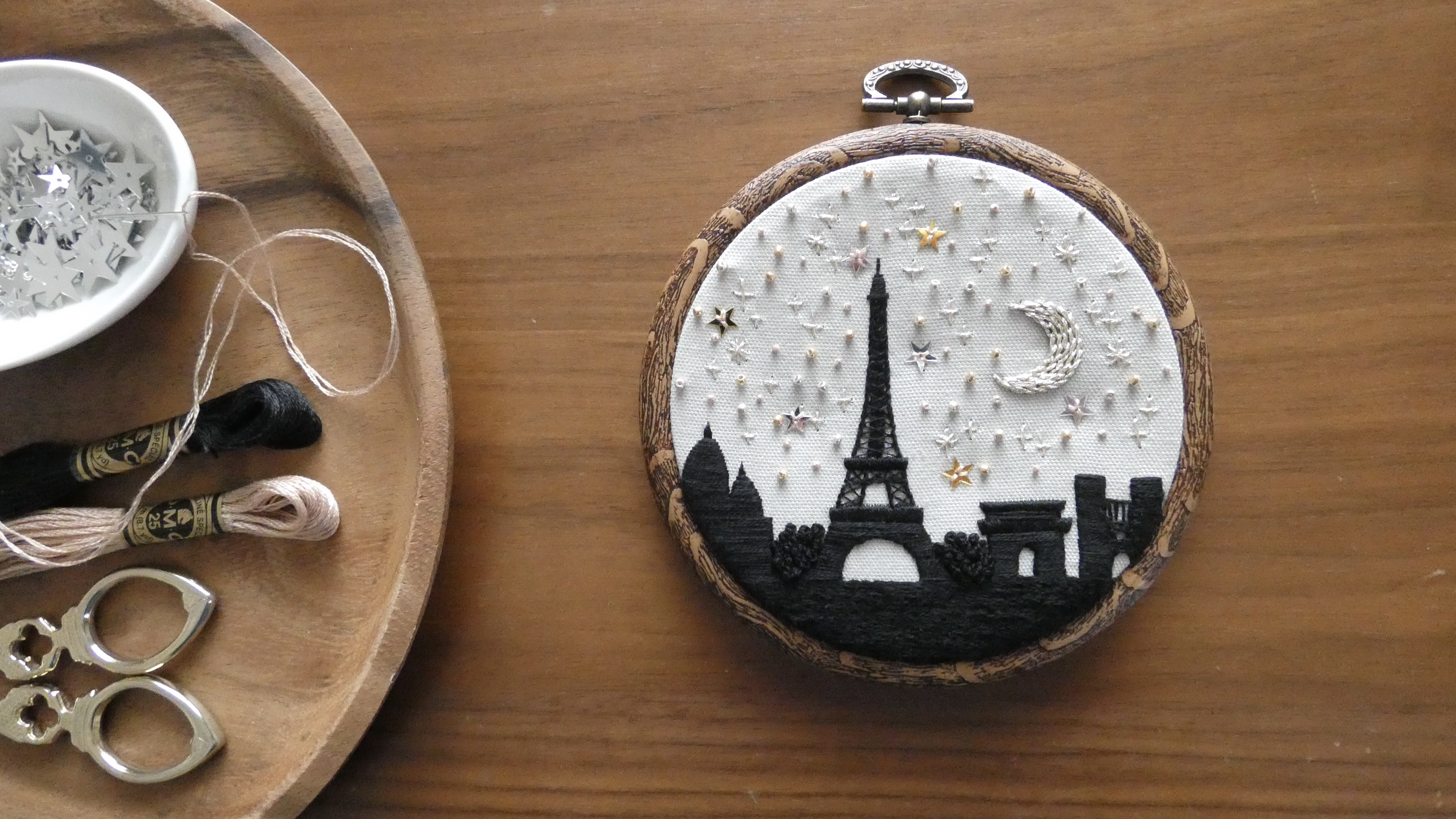 【初心者さんも安心☆】金銀の星たちでつむぐ刺繍アートの壁飾り・PARCELの星空刺繍講座の紹介画像6