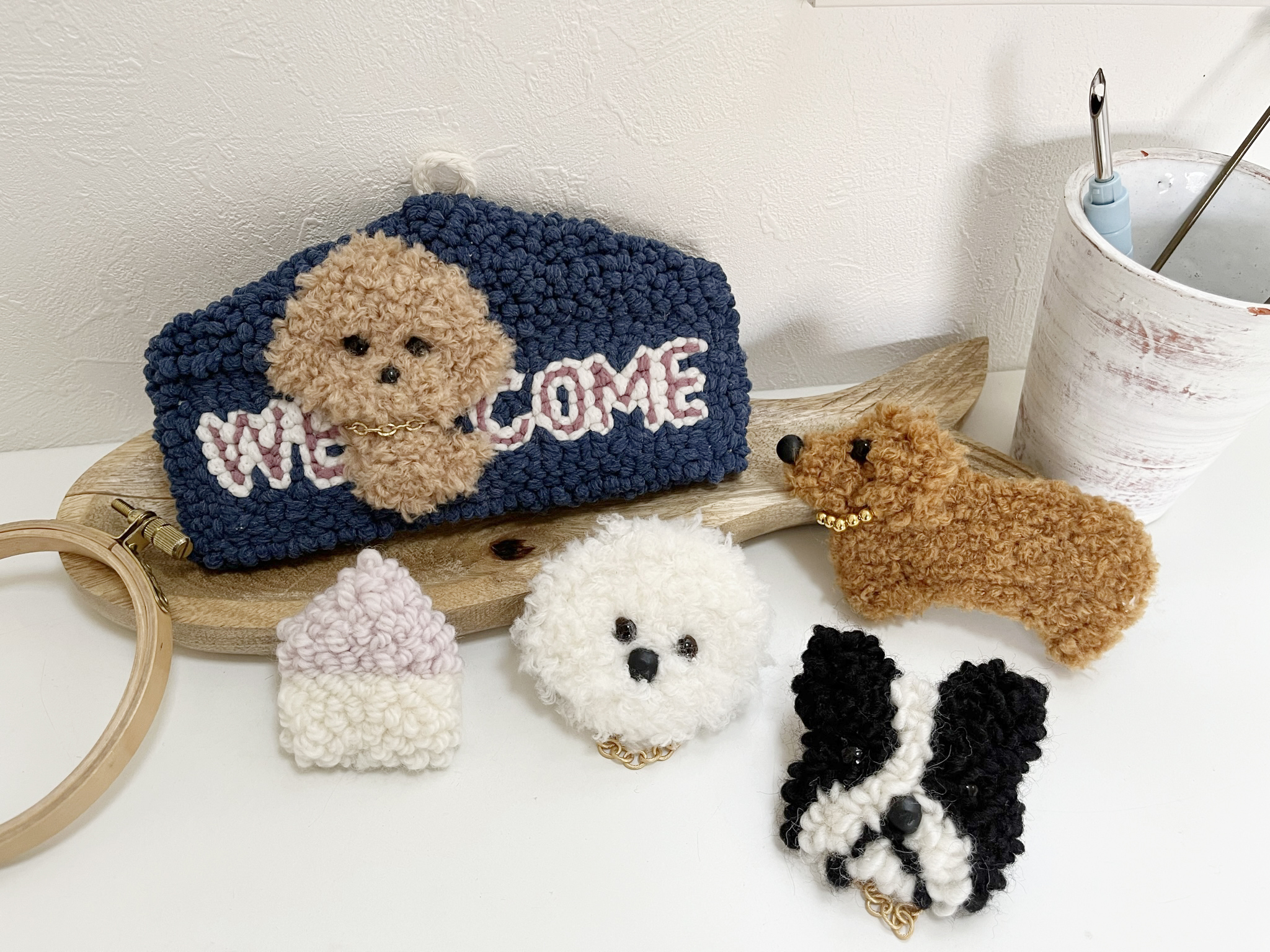 パンチニードルをはじめよう！パンチニードルで犬を作る講座の紹介画像2