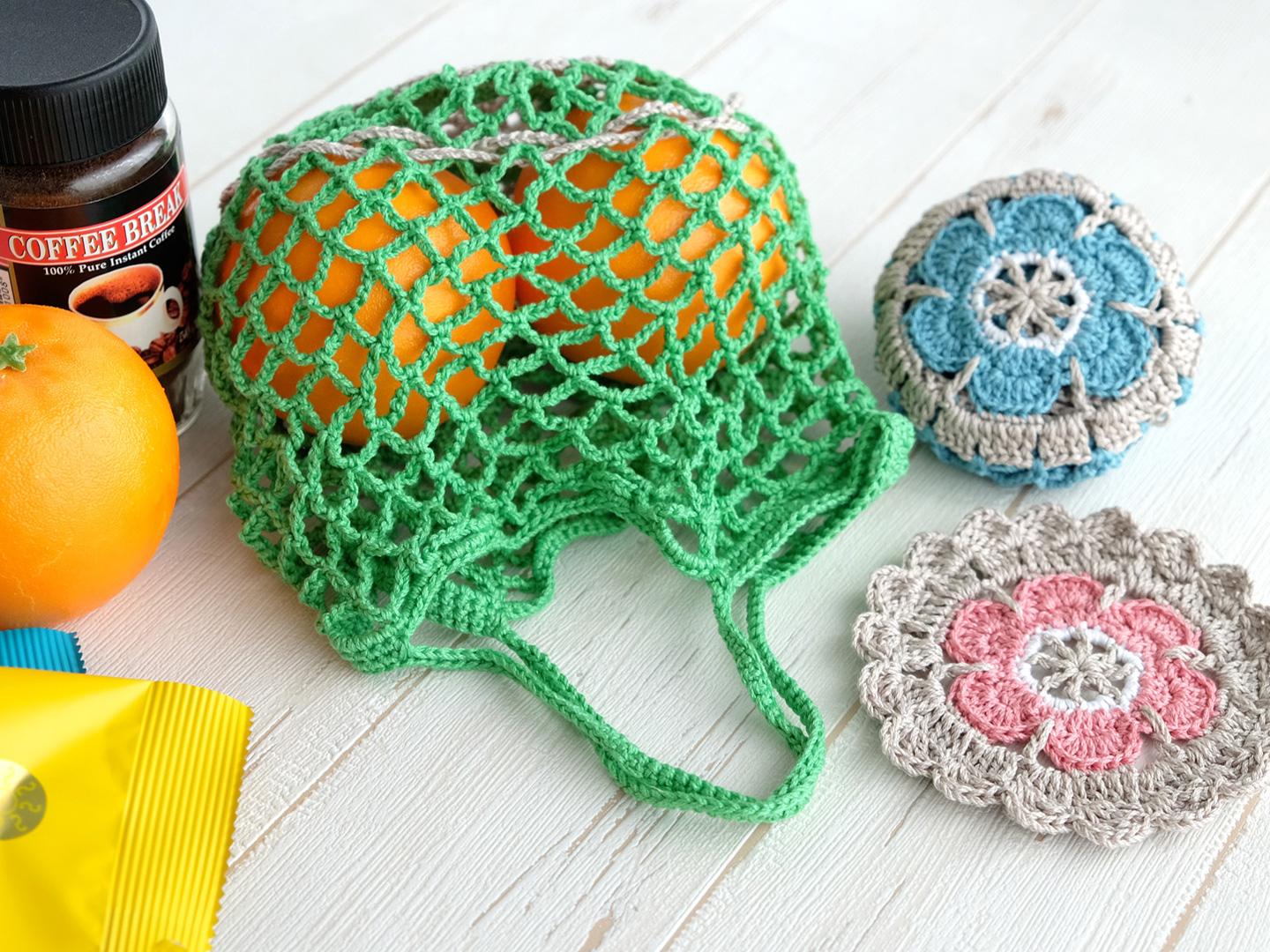 Step by Setpで編み始める、コースターとミニ・エコバッグ講座の紹介画像6