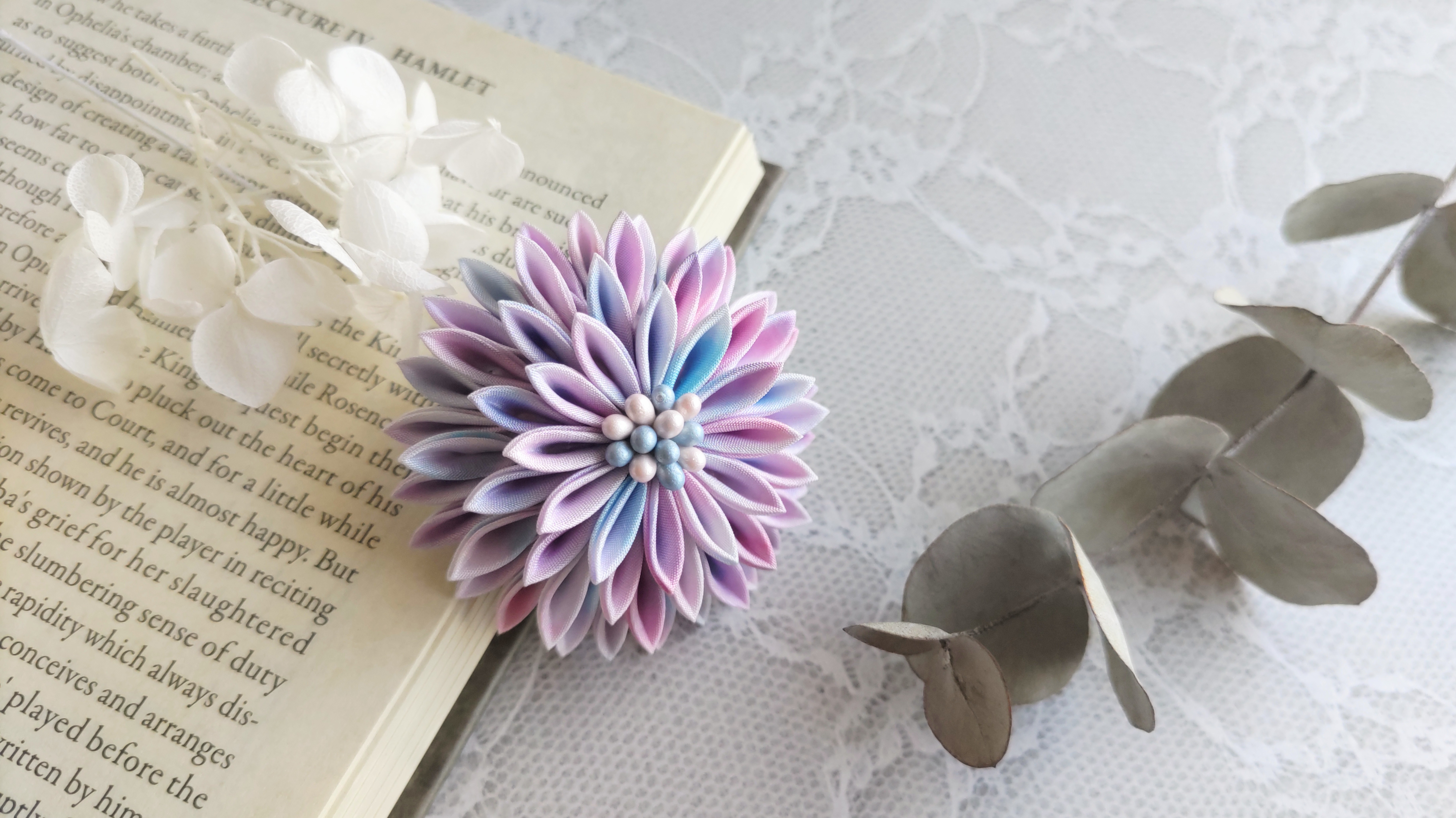 初めてのボンドつまみ細工講座 (鶴とお花のかんざし)の紹介画像4