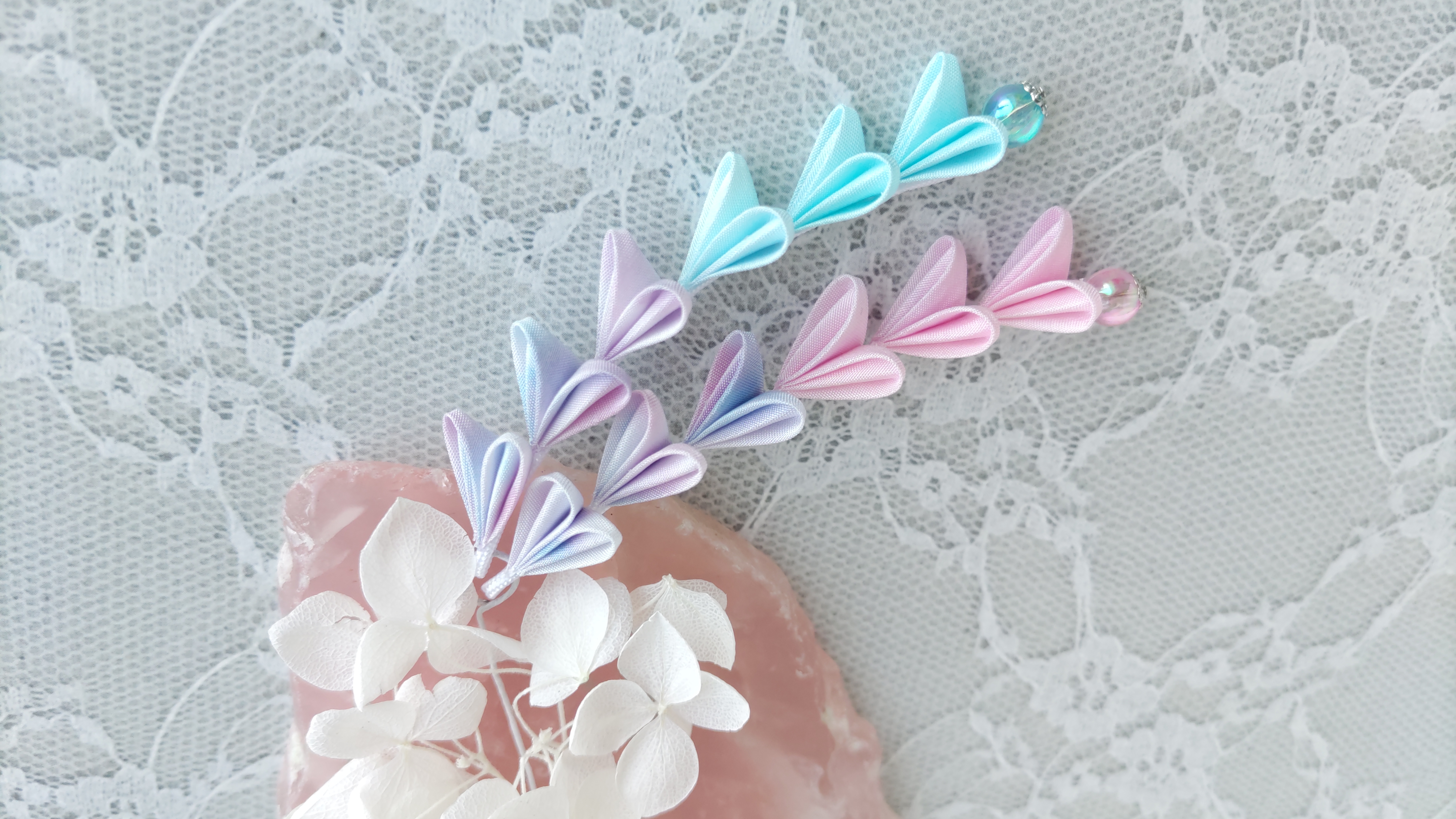 初めてのボンドつまみ細工講座 (鶴とお花のかんざし)の紹介画像5