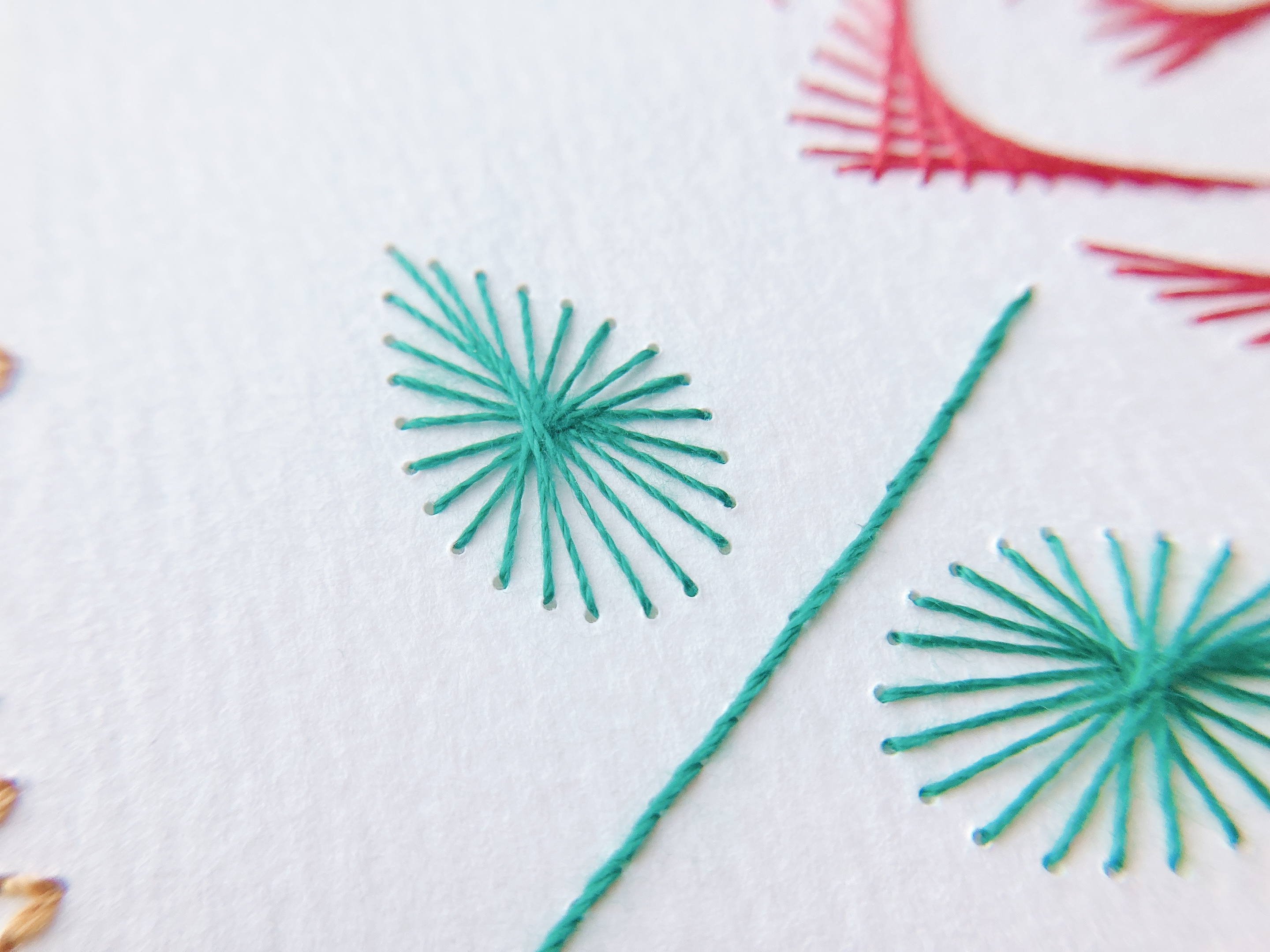 ～お花モチーフを愉しむ～基礎から学べる初めての紙刺繍講座の紹介画像8