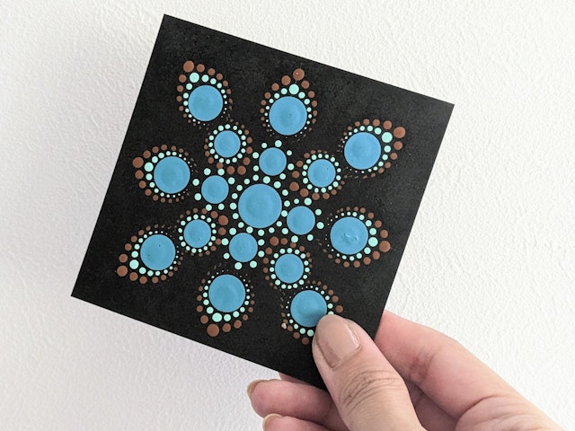 幾何学模様が美しい、初めてのドットマンダラアート講座の紹介画像5