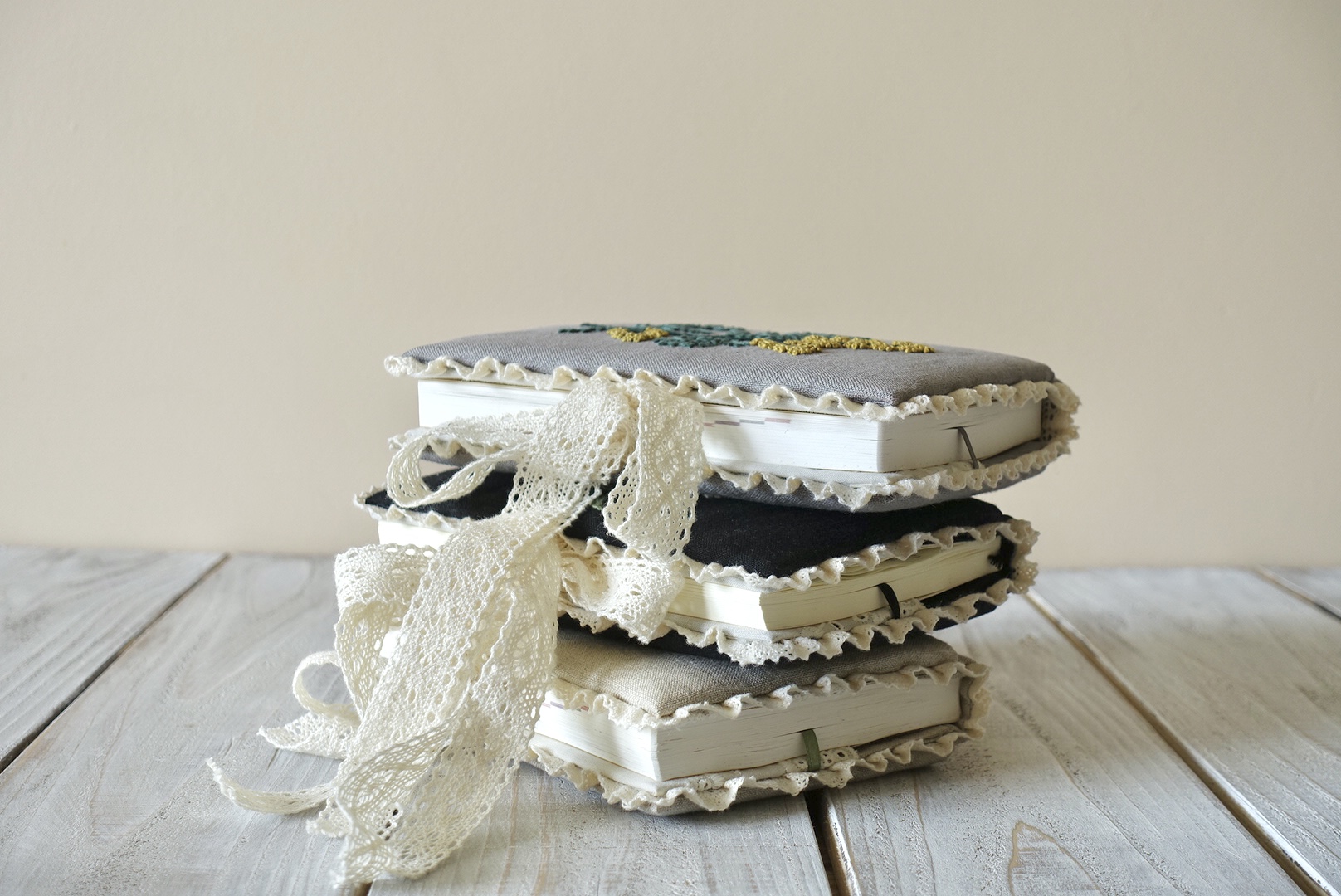 【ボタニカル刺繍で愉しむ】アンティークな手帳カバー・ブックカバー制作マスター講座の紹介画像17