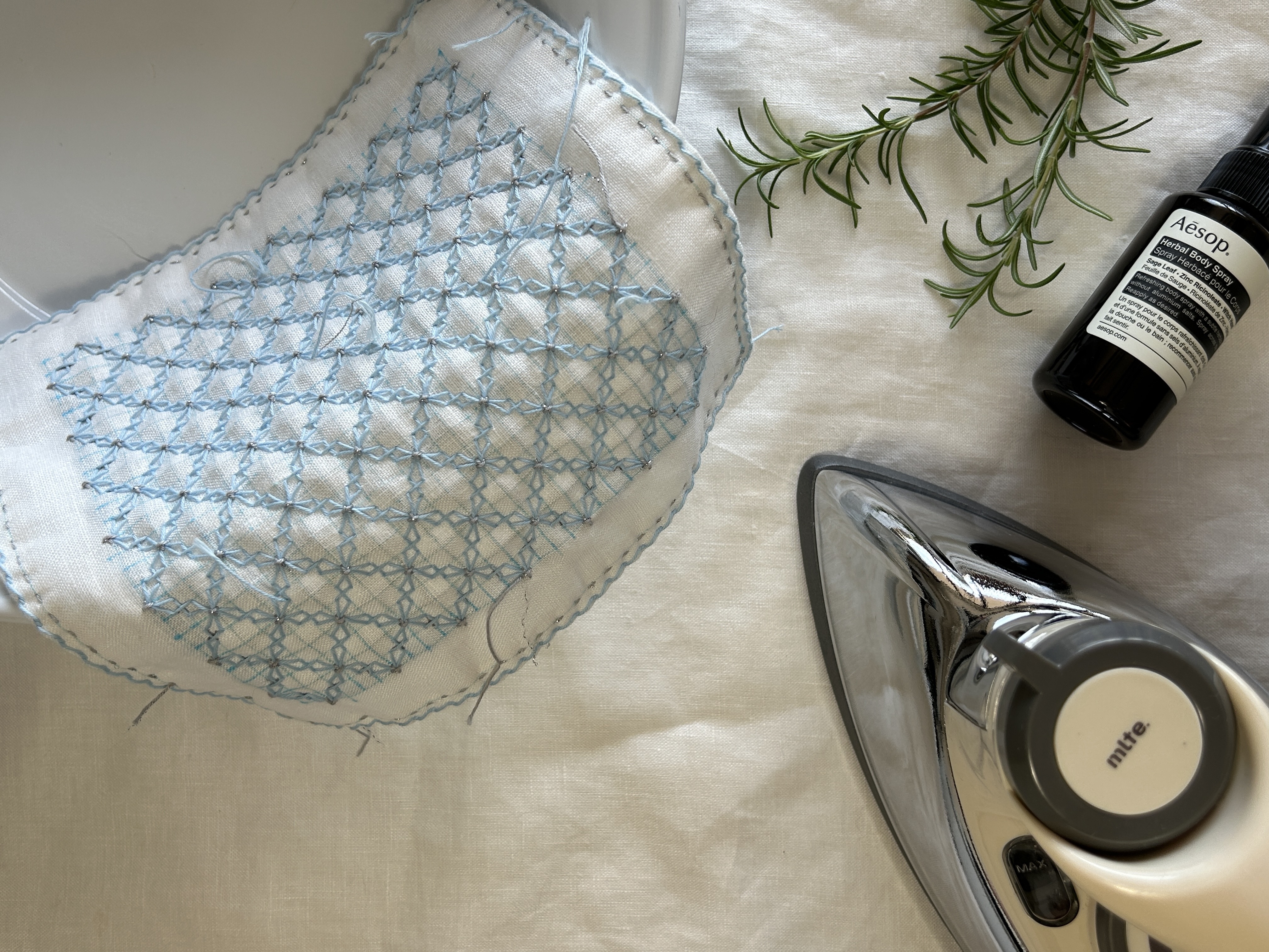 刺し子で作る リネンハンカチ講座 vol.1（十字花刺しアレンジ）の紹介画像6