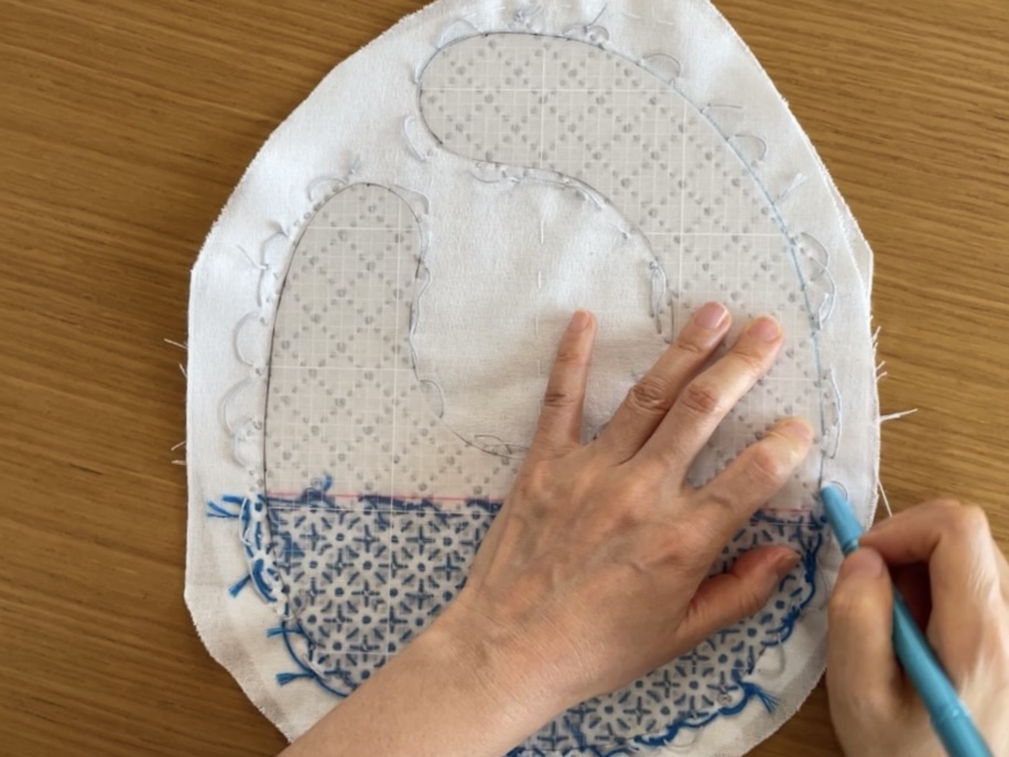 刺し子で作る、世界に一つのベビースタイ講座の紹介画像15