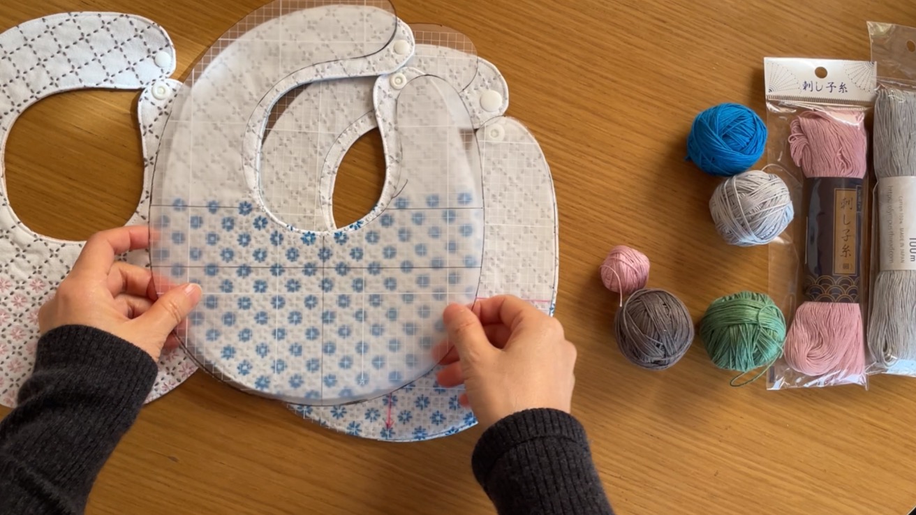 刺し子で作る、世界に一つのベビースタイ講座の紹介画像16