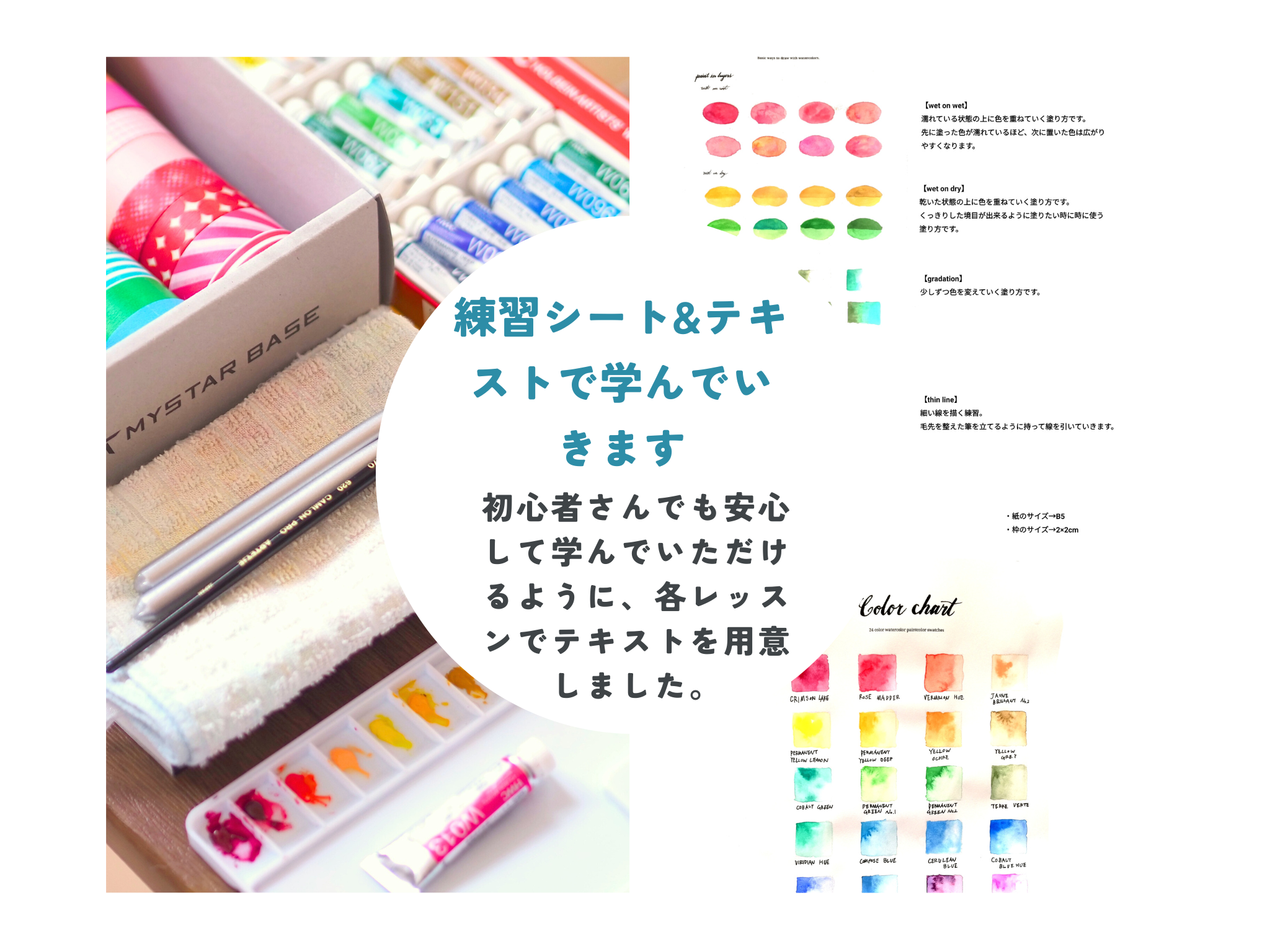 水彩絵の具で描く kinokkoのスイーツイラスト&ノート講座の紹介画像8