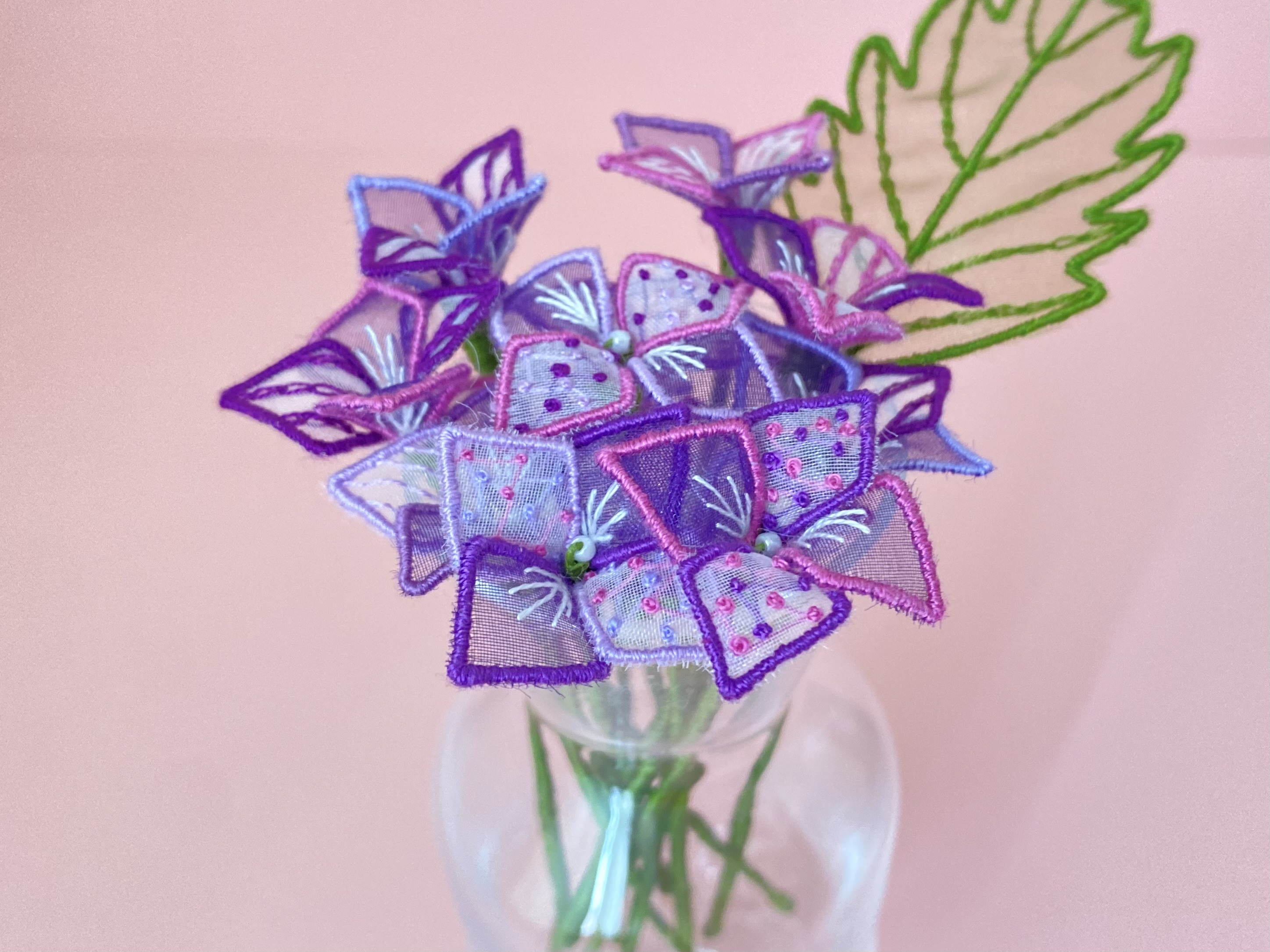 オーガンジーで作る、紫陽花の立体刺繍講座の紹介画像6