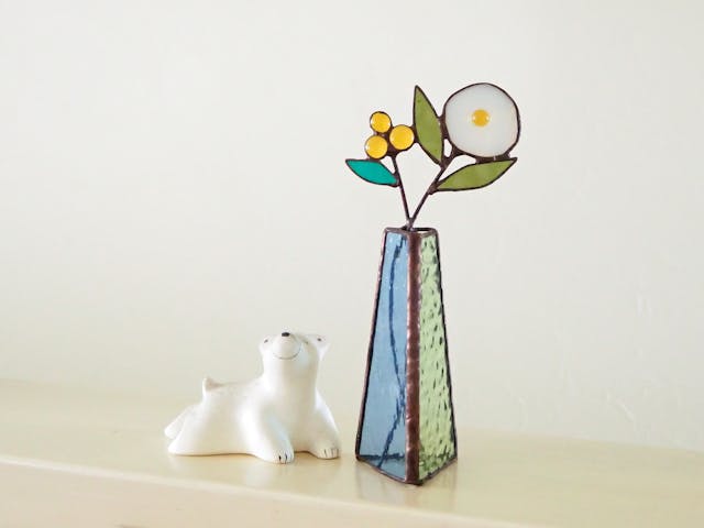 ステンドグラスで作る、一輪挿しクラフト講座