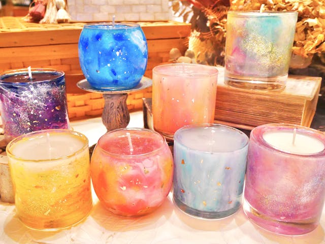 個性溢れる！ジェルキャンドル講座(マーブル4種)-Marble art gel course-