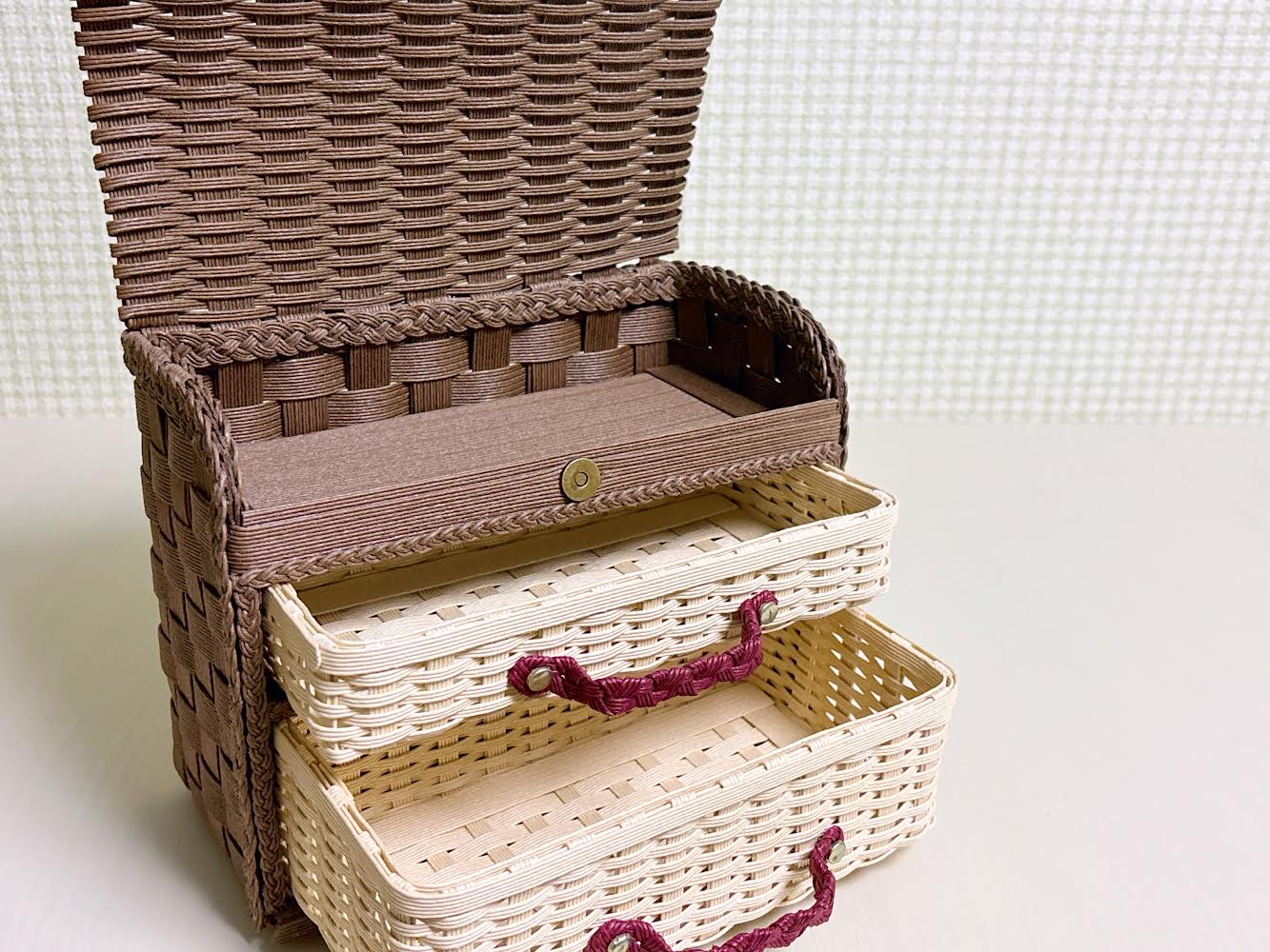 紙バンドで作る！バラ飾りのミニチェスト講座の紹介画像2