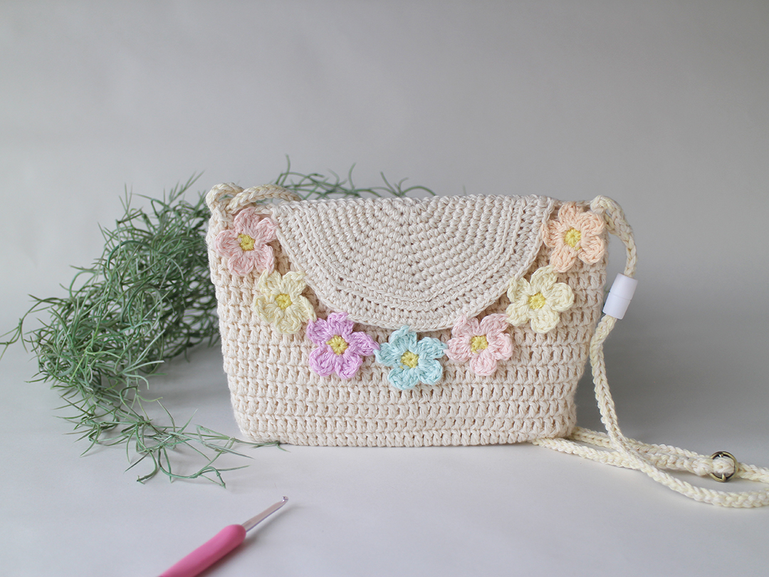 かぎ針編みの基本から学べる！キッズ小物製作講座 ~花かんむり・お花ポシェット~の紹介画像3