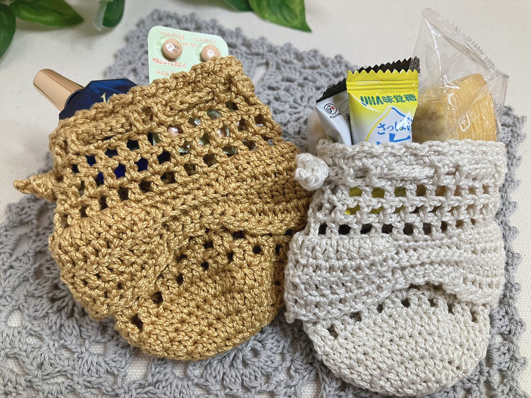 ATELIER*mati*のかぎ針編み小物制作講座〜手乗りサイズの巾着とポーチ〜の紹介画像5