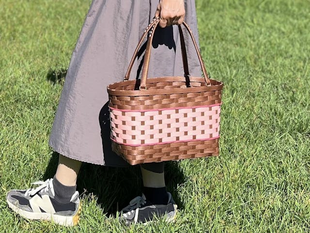 基礎から学ぶ、紙バンドのかごバッグ講座（大きめサイズ）