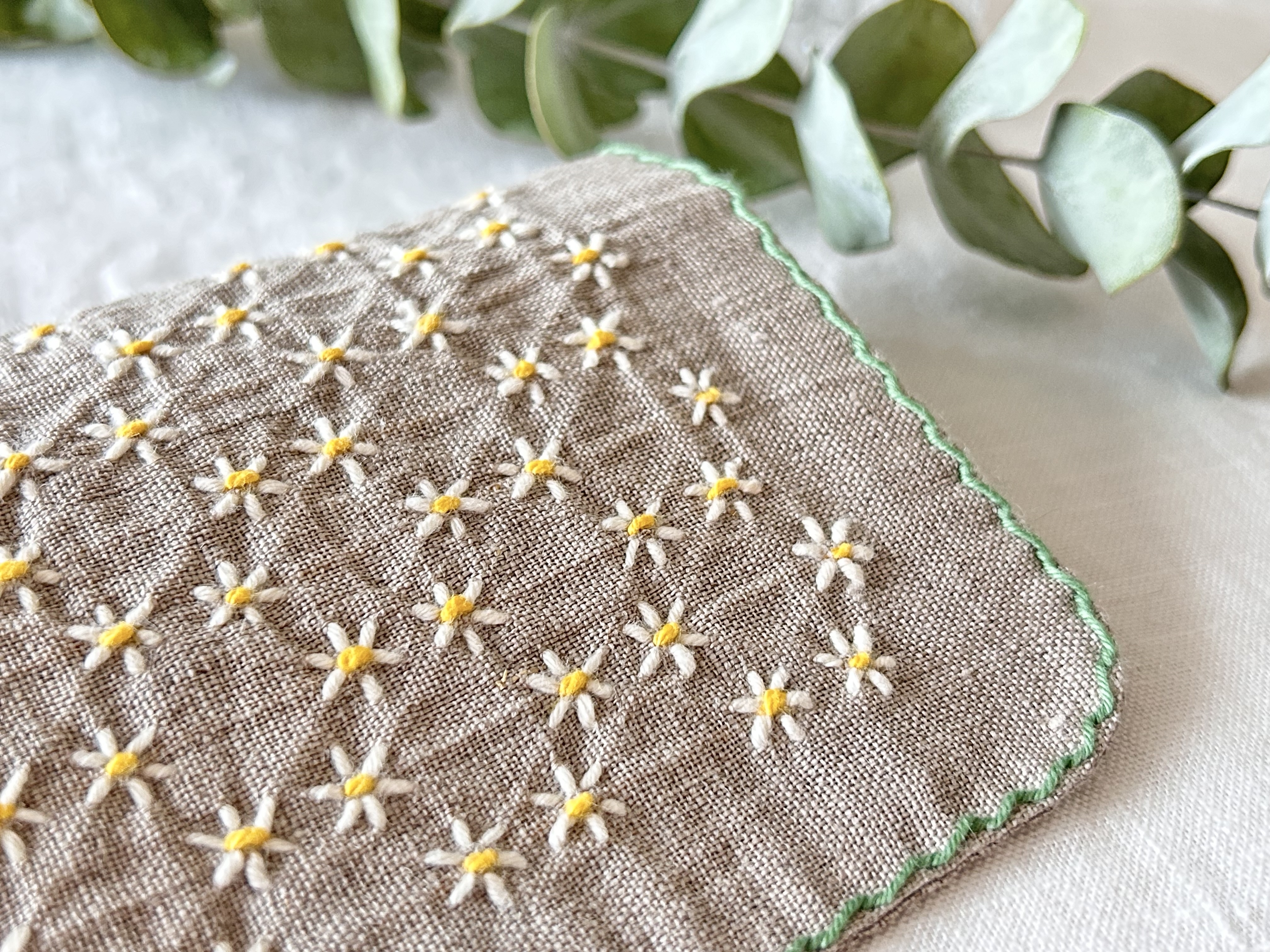 刺し子で作る リネンハンカチ講座 vol.2（小花刺し）の紹介画像4