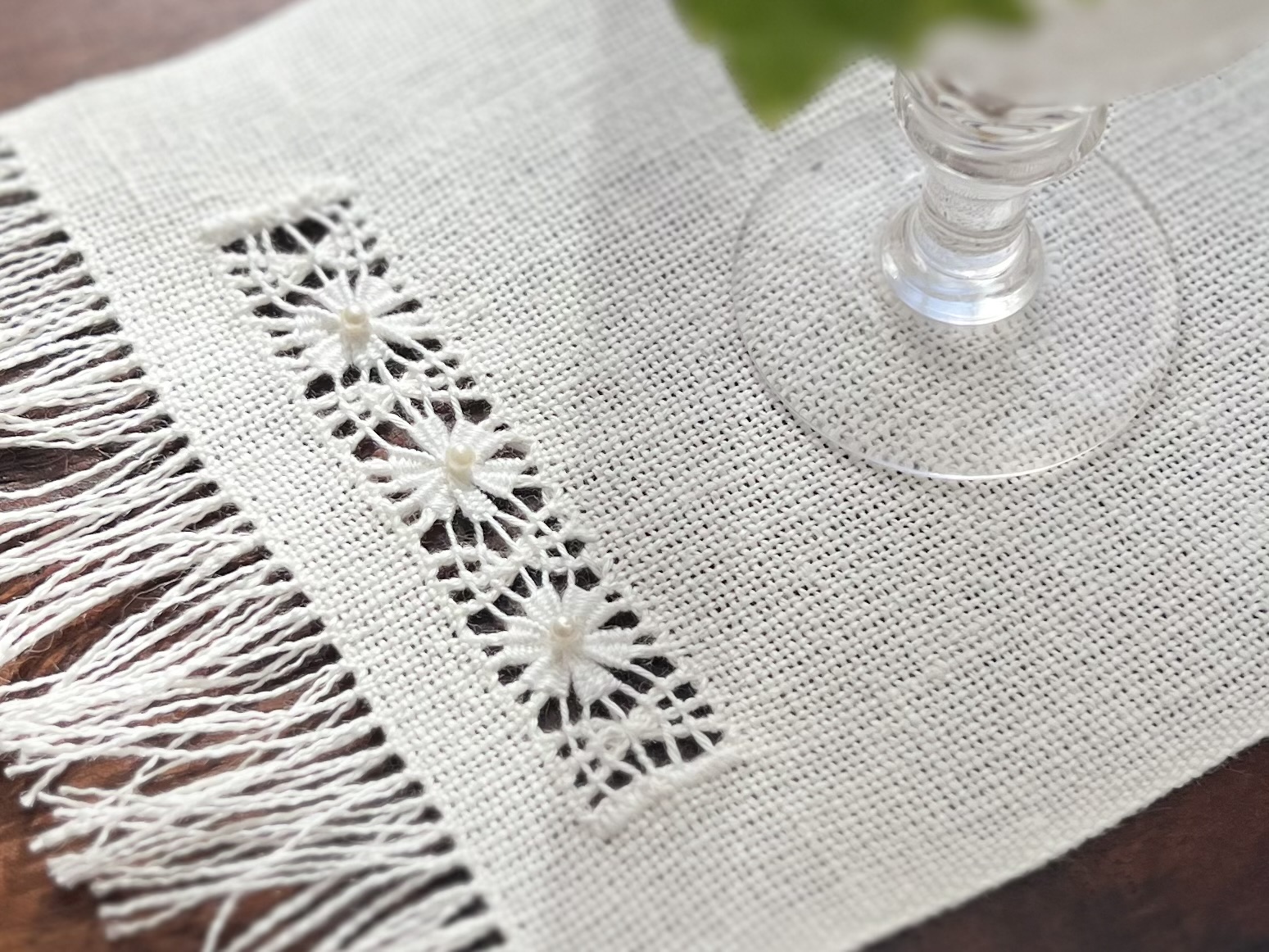 レースのような刺繍　はじめてのドロンワーク講座の紹介画像3