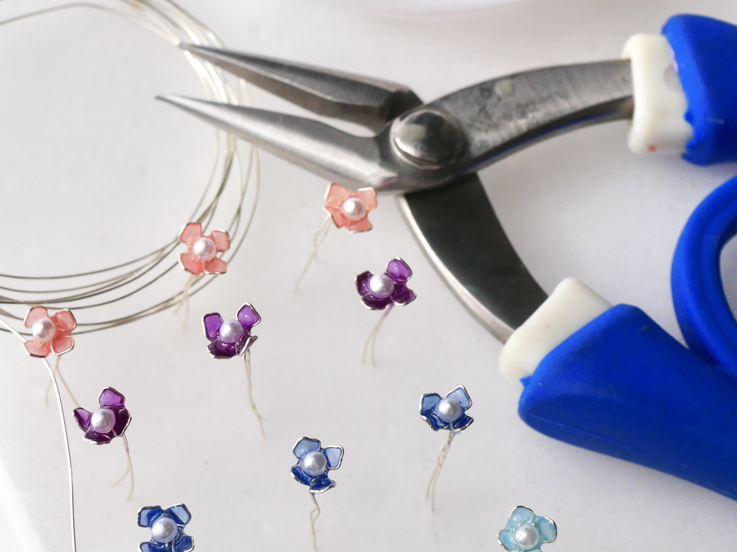 紫陽花のディップアートアクセサリー講座の紹介画像4