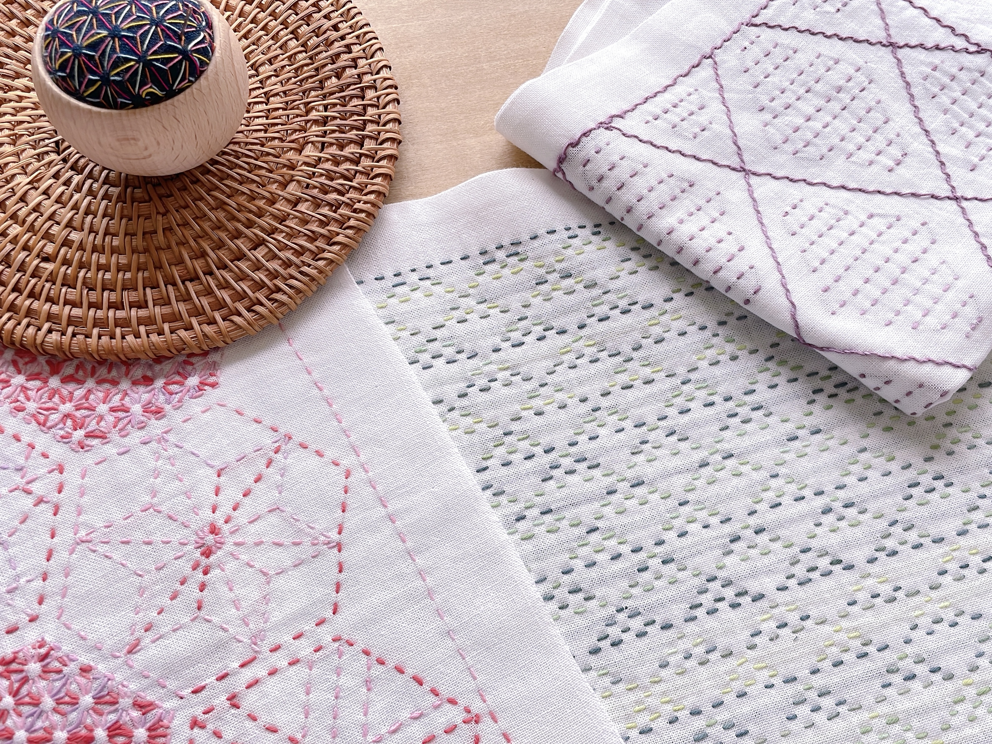 手染め糸と模様を愉しむ、刺し子ふきん講座の紹介画像3