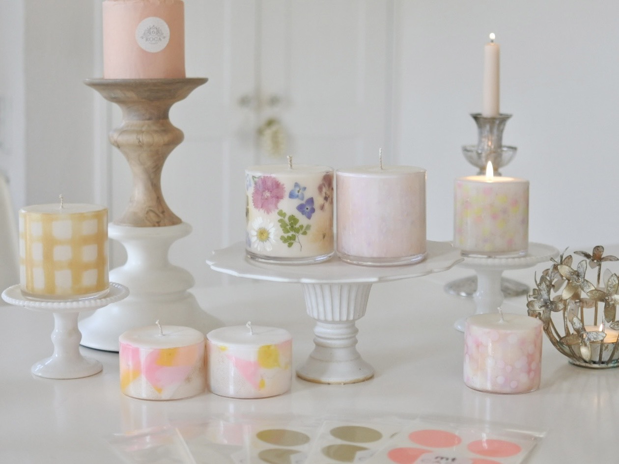 7種のソイキャンドル講座－季節問わずガラス容器に美しく密着させるテクニック-