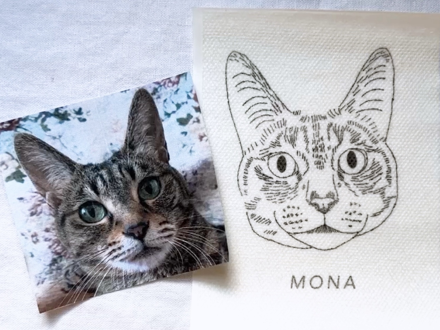 線画で描く うちの子刺繍 〜壁掛けインテリア講座〜の紹介画像4