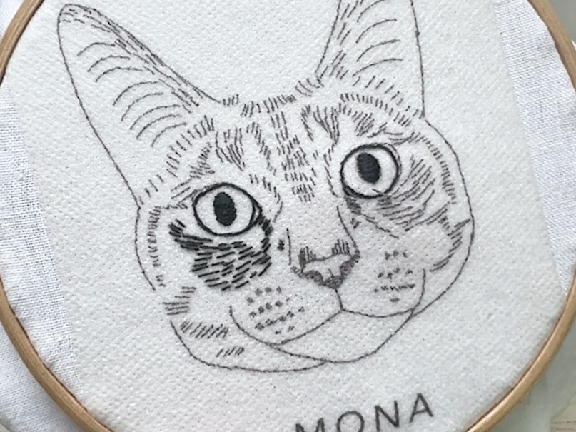 線画で描く うちの子刺繍 〜壁掛けインテリア講座〜の紹介画像6