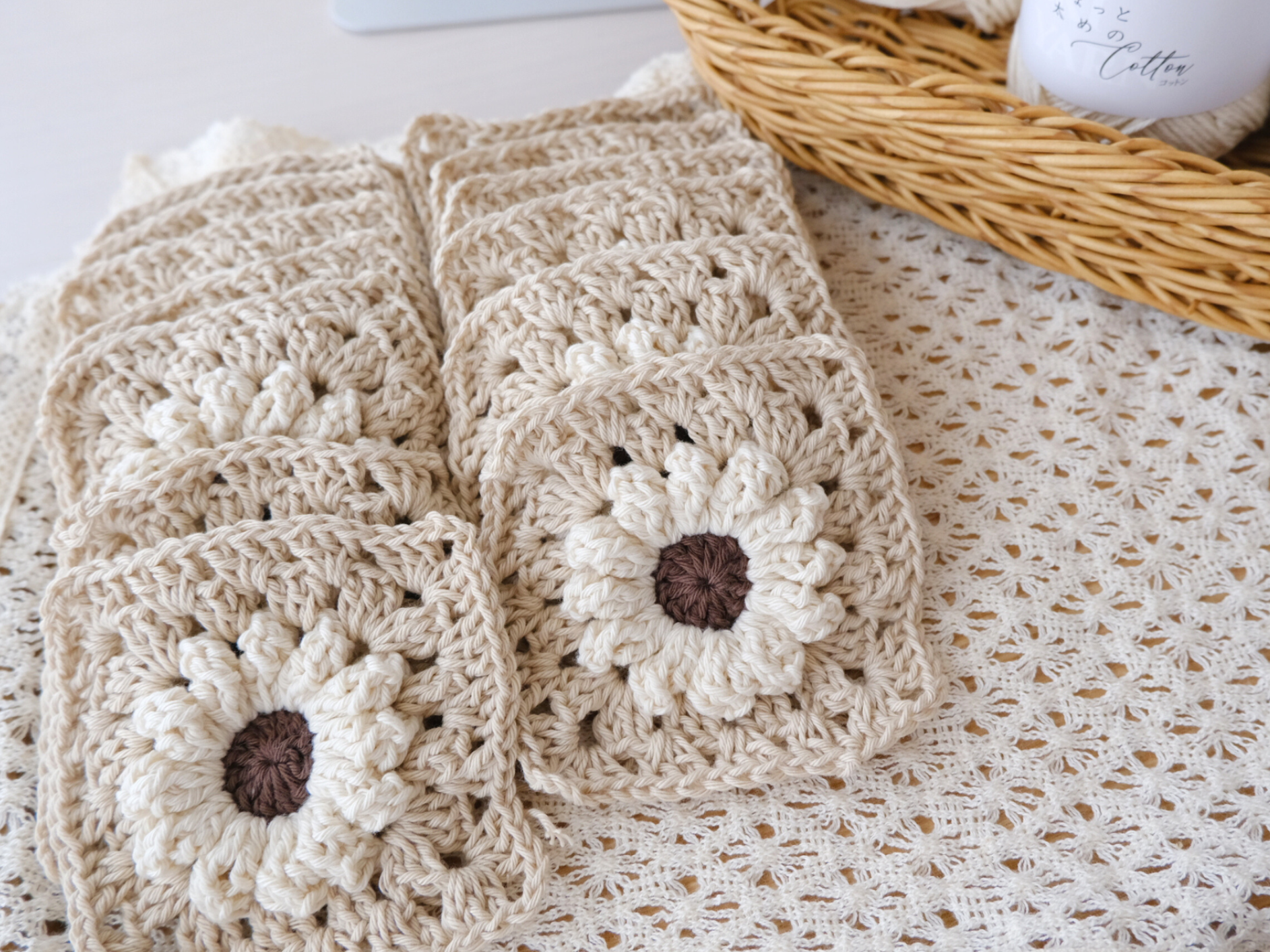 かぎ針の基本から学べる ぷっくりお花のモチーフバッグ講座 の紹介画像4