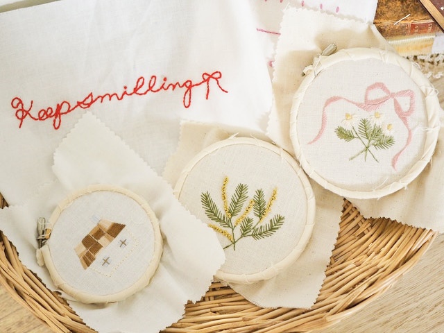 5つのステッチで出来るナチュラル可愛いフランス刺繍講座