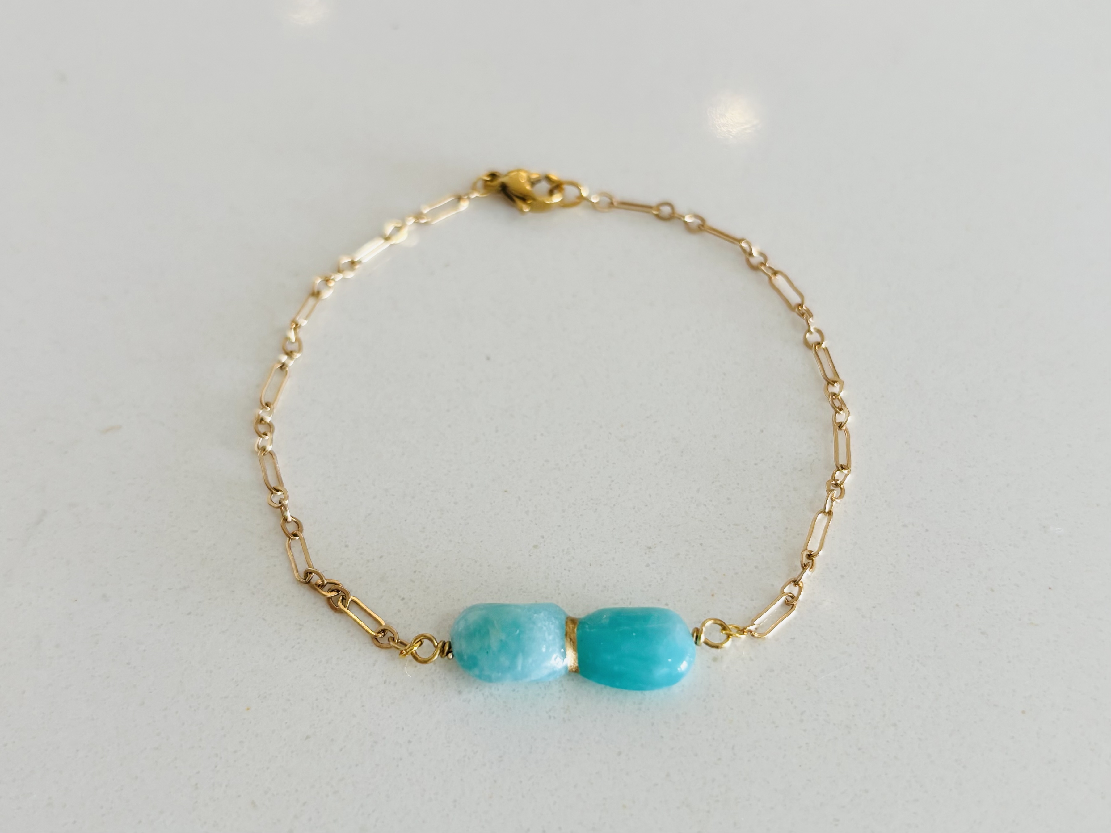 可愛く揺れる 天然石の金継ぎアクセサリーチャーム作り講座の紹介画像2