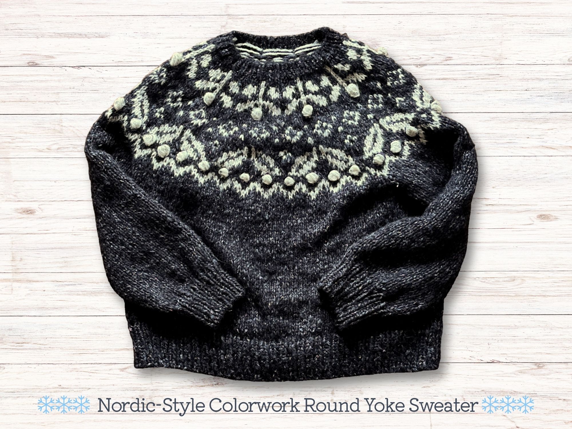 棒針編みで作る トップダウン丸ヨークセーター講座の紹介画像3