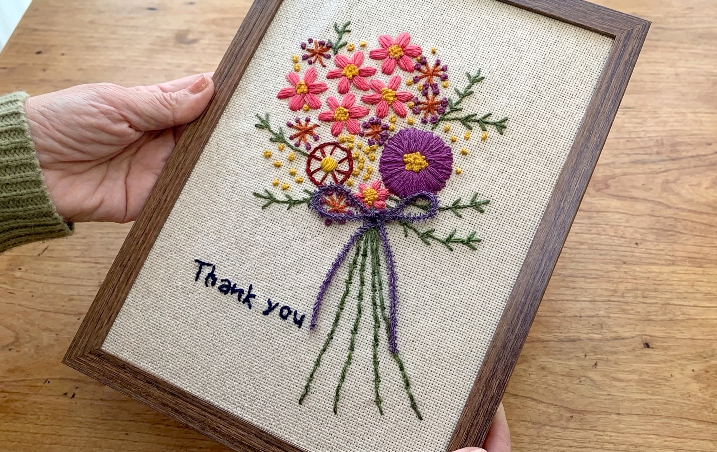 はじめてでも作れる　刺繍のメッセージボード講座の紹介画像2