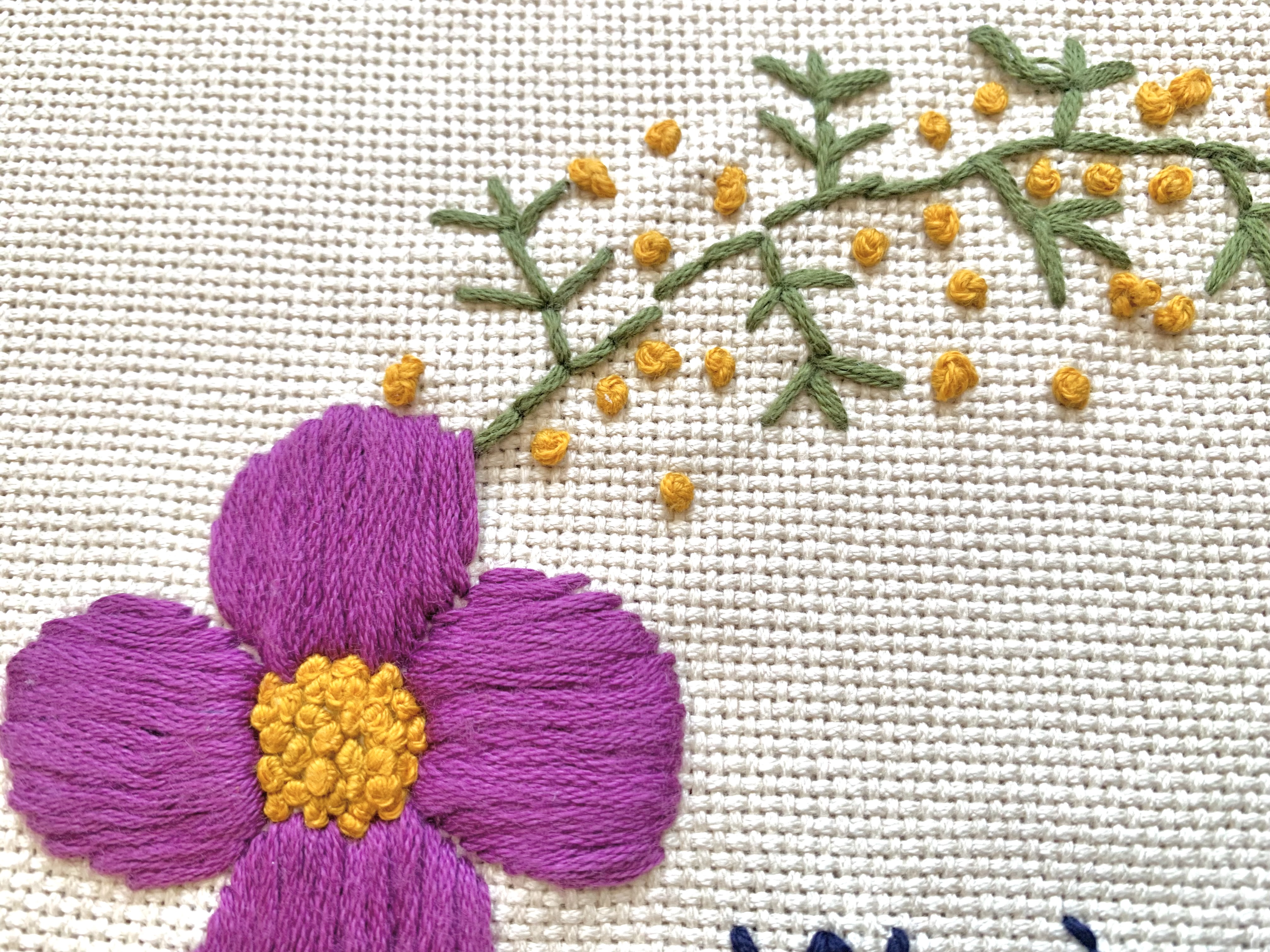 はじめてでも作れる　野花リースのアニバーサリーボード刺繍講座の紹介画像11