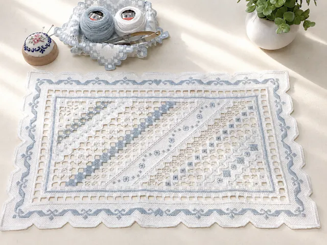 ハーダンガー刺繍で作るサンプラーマット講座