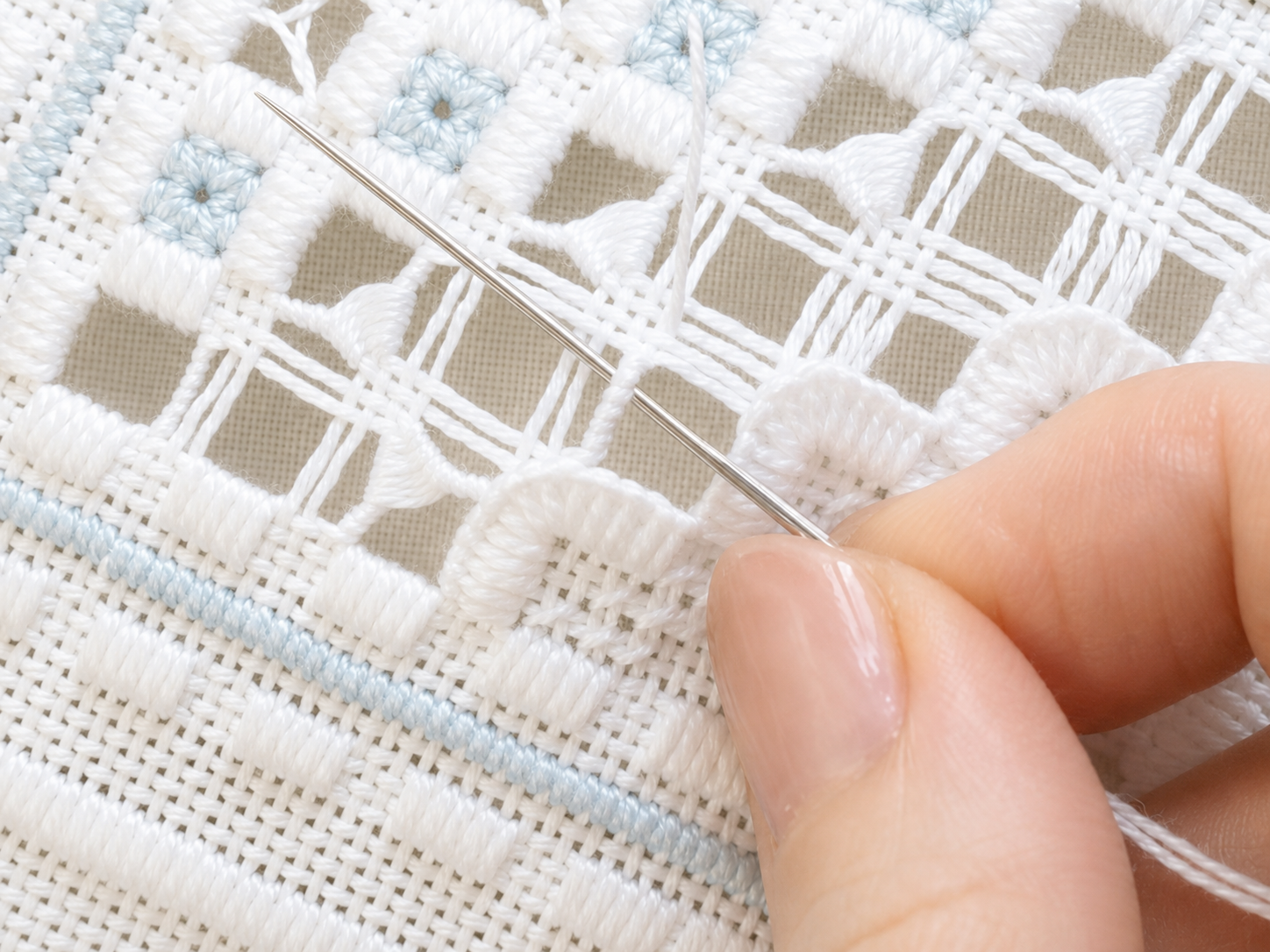 ハーダンガー刺繍で作るサンプラーマット講座の紹介画像5