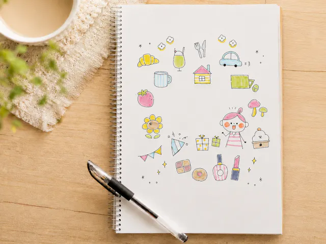 はじめてでもかんたん！ 手帳に描くボールペンイラスト講座