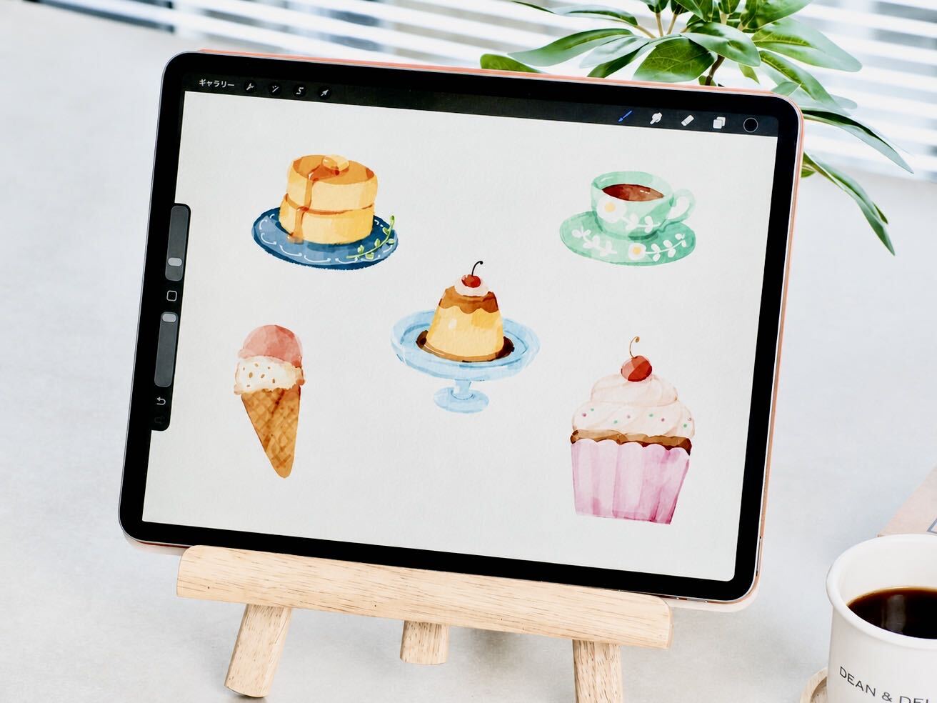 Procreateで描くはじめての水彩風のデジタルイラスト講座の紹介画像1