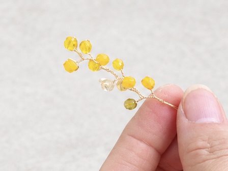 ワイヤークラフトで作るミモザのリース講座の紹介画像6