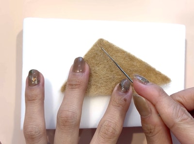 羊毛フェルトで作る「茶白猫フレーム」講座の紹介画像7