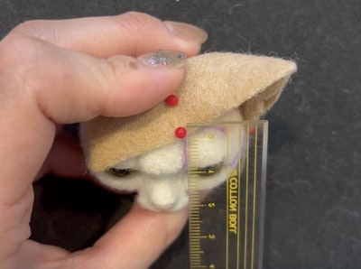 羊毛フェルトで作る「茶白猫フレーム」講座の紹介画像8