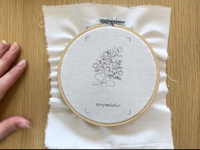 刺繍の基礎と図案の写し方の画像