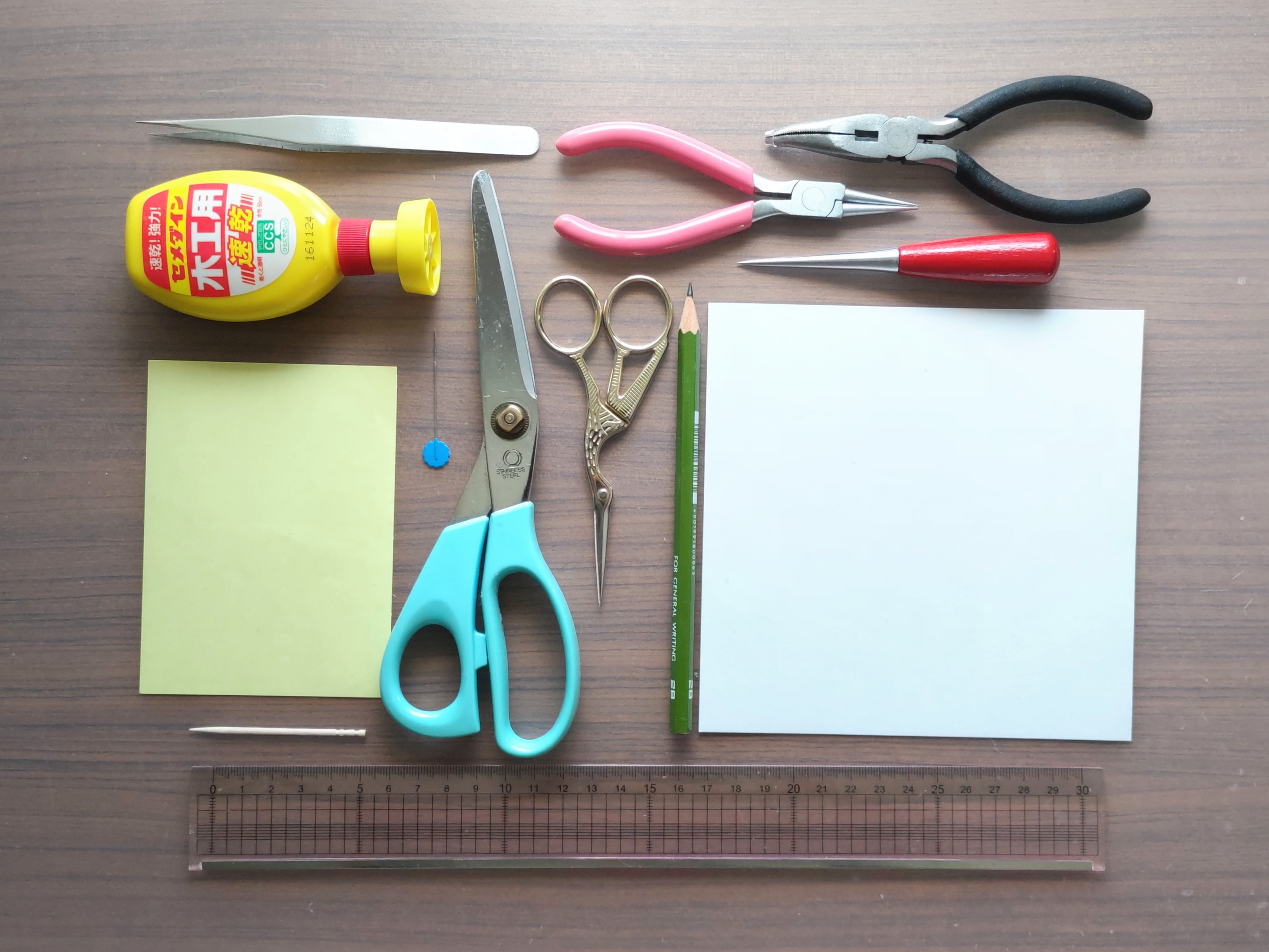 道具・材料の確認と準備の画像