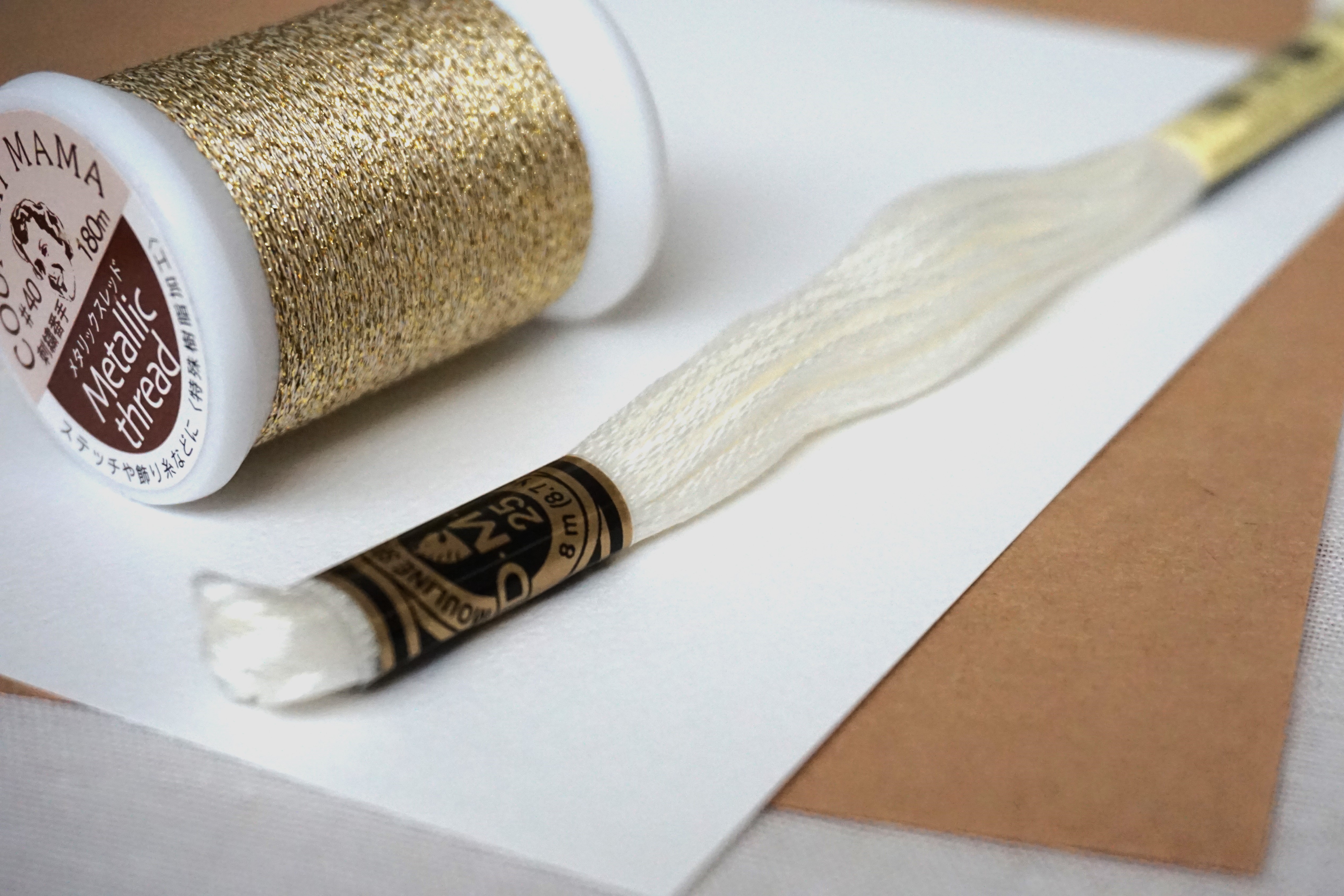 いちごの花のカード作成（前半）の画像