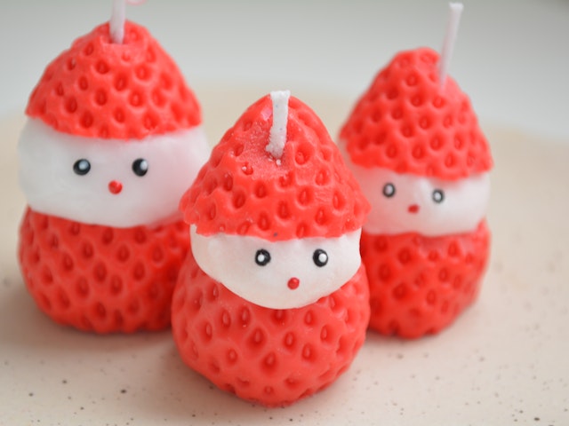 strawberry sweet candleの作り方の画像