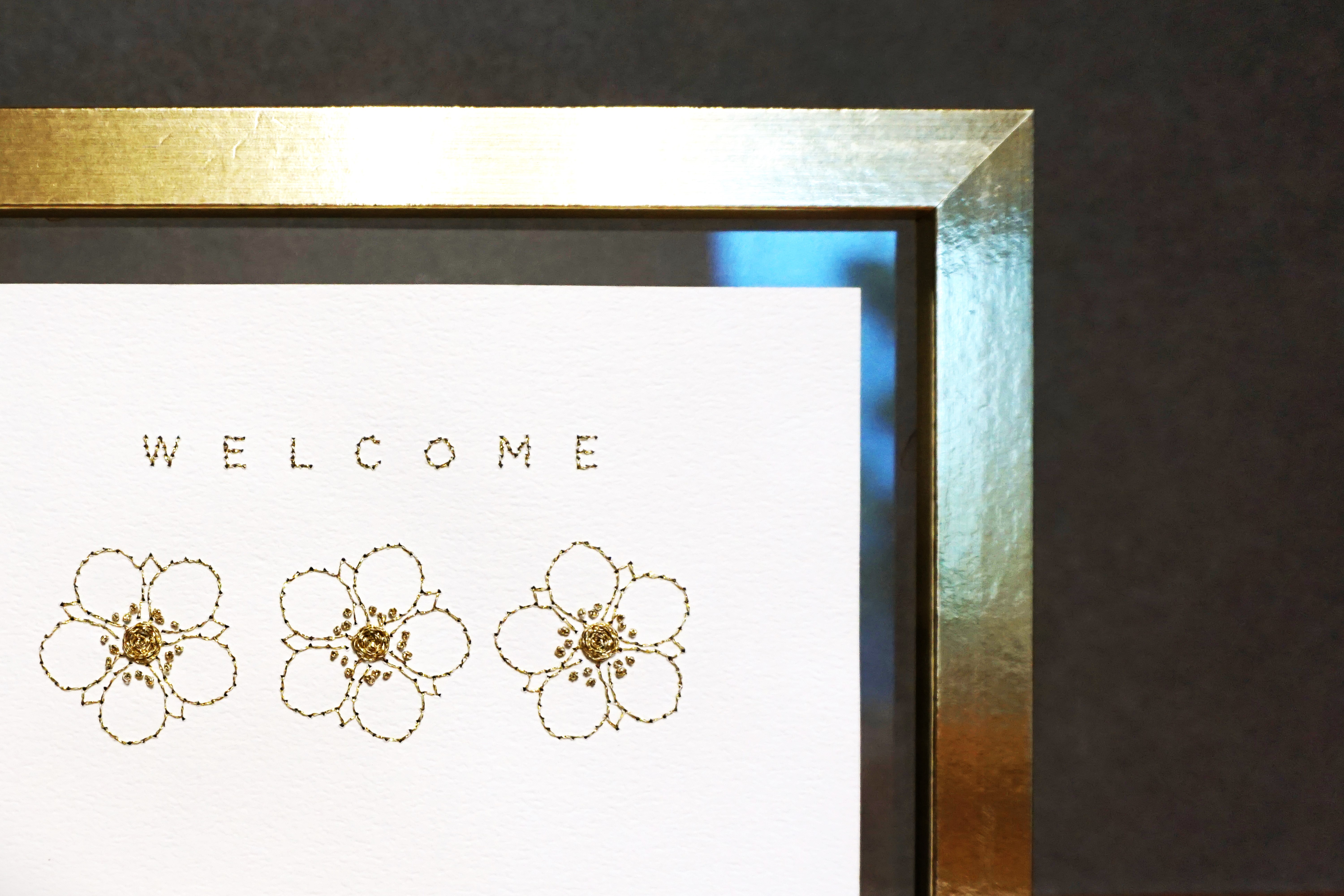 いちごの花のカード作成（後半）の画像