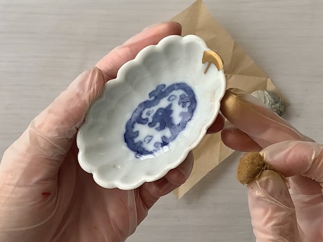 仕上げ、金継ぎした器の取り扱いの画像