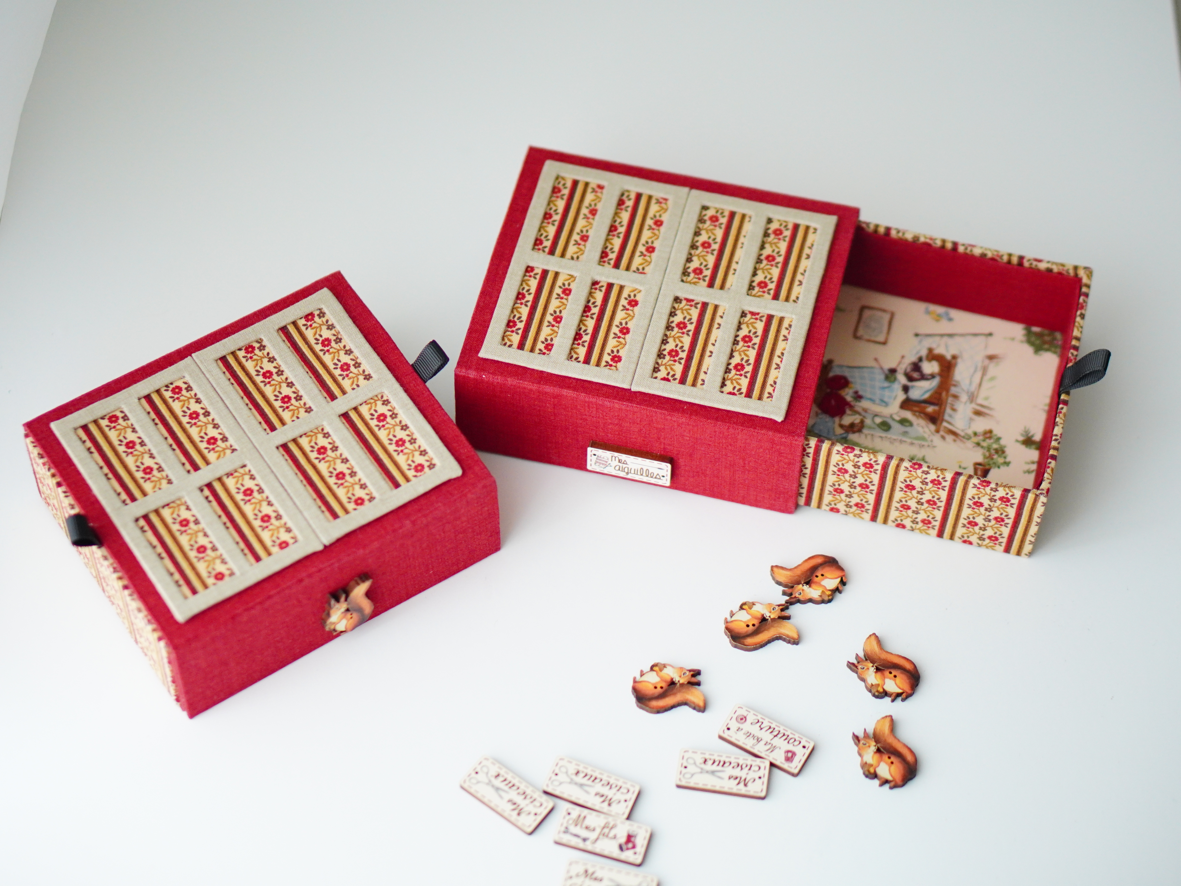 カルトナージュスライドBOX制作④の画像