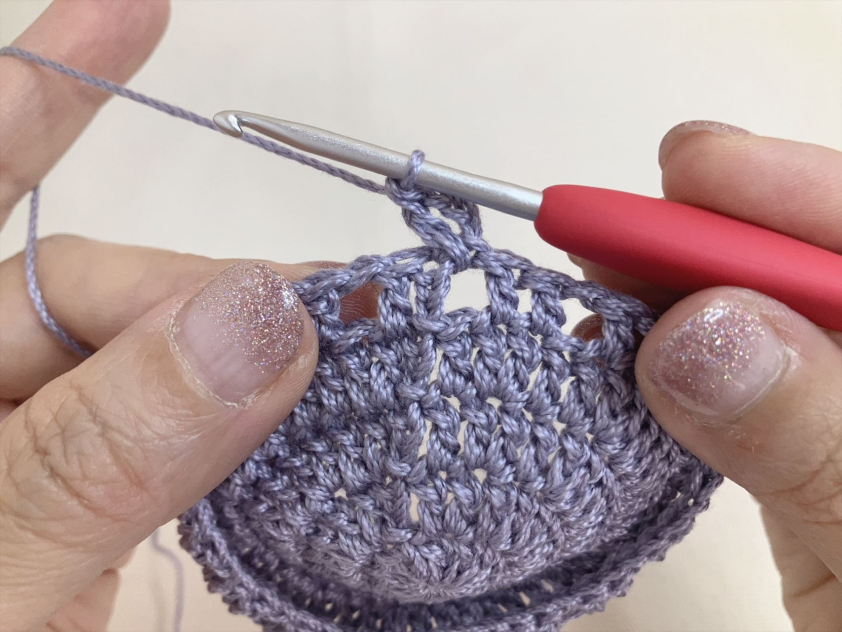 リボンのミニ巾着〜本体の作り方〜の画像