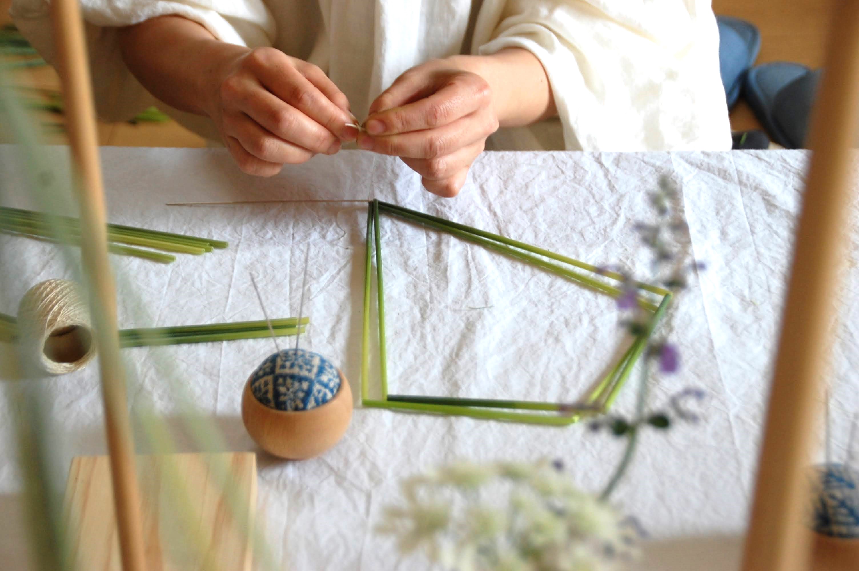 しずく形のヒンメリの作り方②の画像