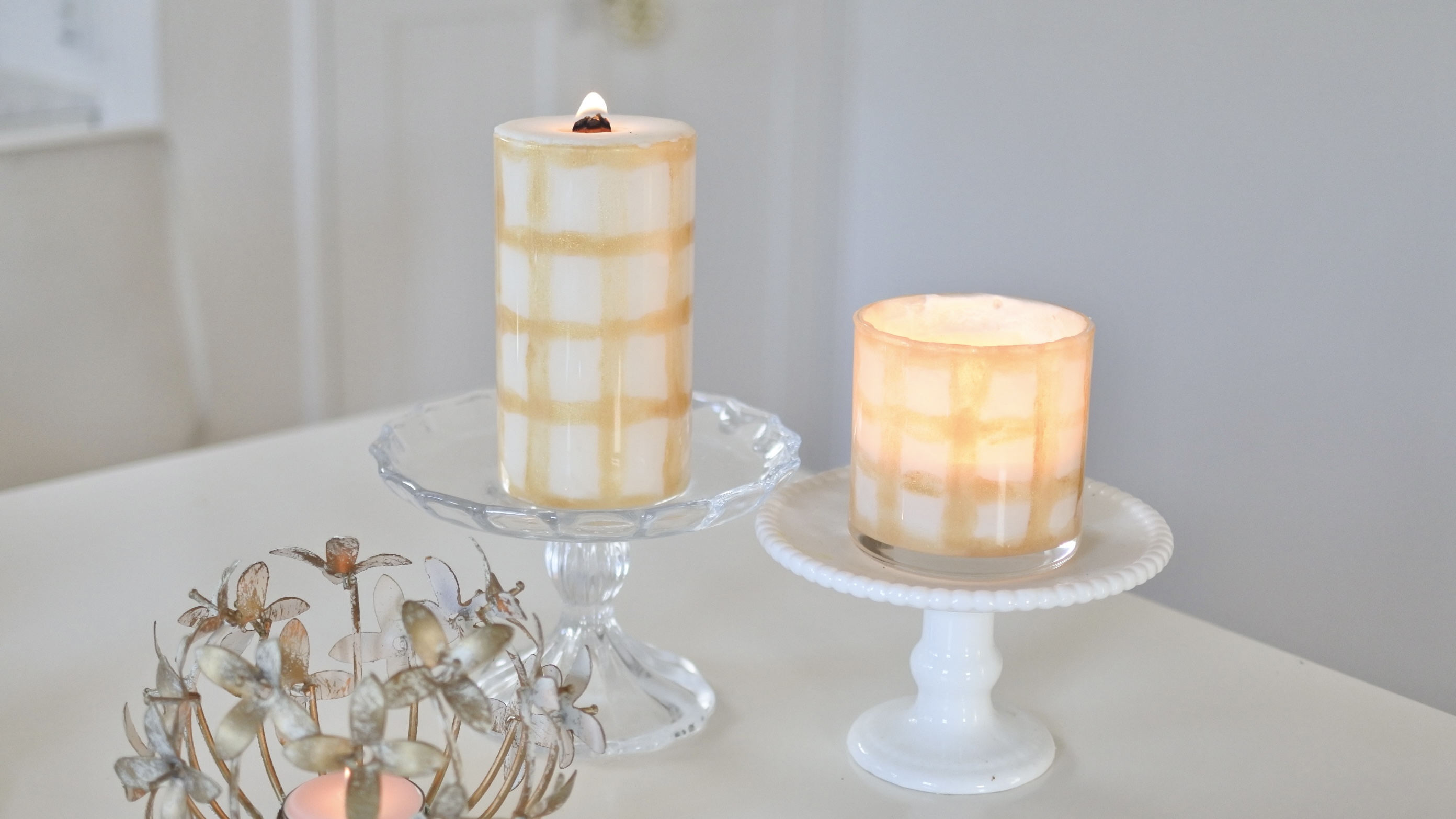 ギンガムチェック/パールパウダー・木芯の画像